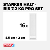 Tesa Powerstrips CLICK Large 16x 2 Stück (L x B) 85mm x 20mm Inhalt: 16 Paar Tesa Powerstrips CLICK Large 16x 2 Stück (L x B) 85mm x 20mm Inhalt: 16 Paar