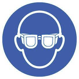 Gebotsschild Schutzbrille benutzen 1 St.