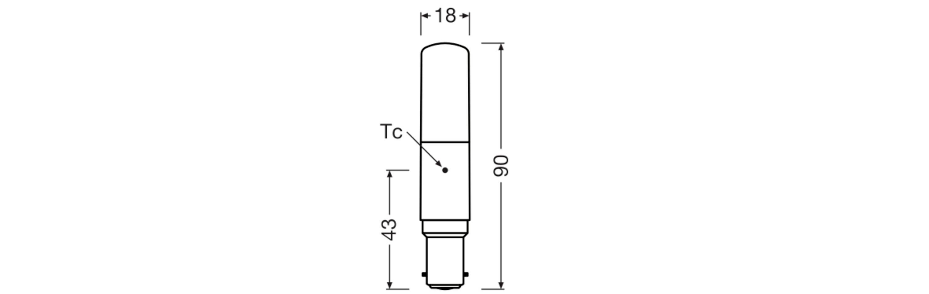 OSRAM HOMELIGHTING 4099854266799 LED EEK E (A - G) B15d Batterieform 8W = 75W Warmweiß (Ø x H) 18mm x 90mm 1St.