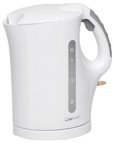 Clatronic WK 3819W Wasserkocher schnurlos Weiß Fassungsvermögen: 1.7l