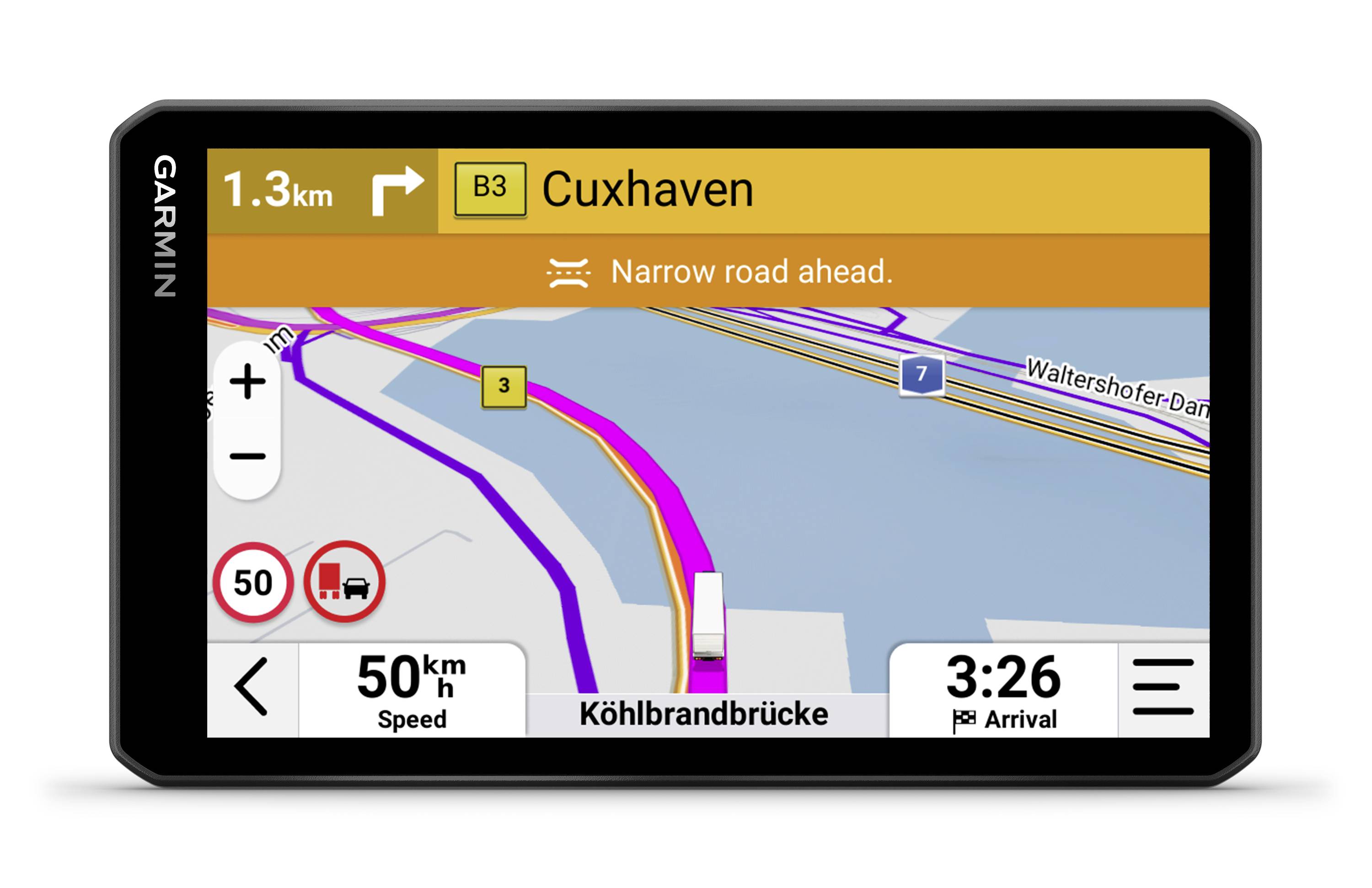 Garmin Dezl LGV720, EU MT-D, GPS LKW-Navi 17.8cm 7 Zoll Europa