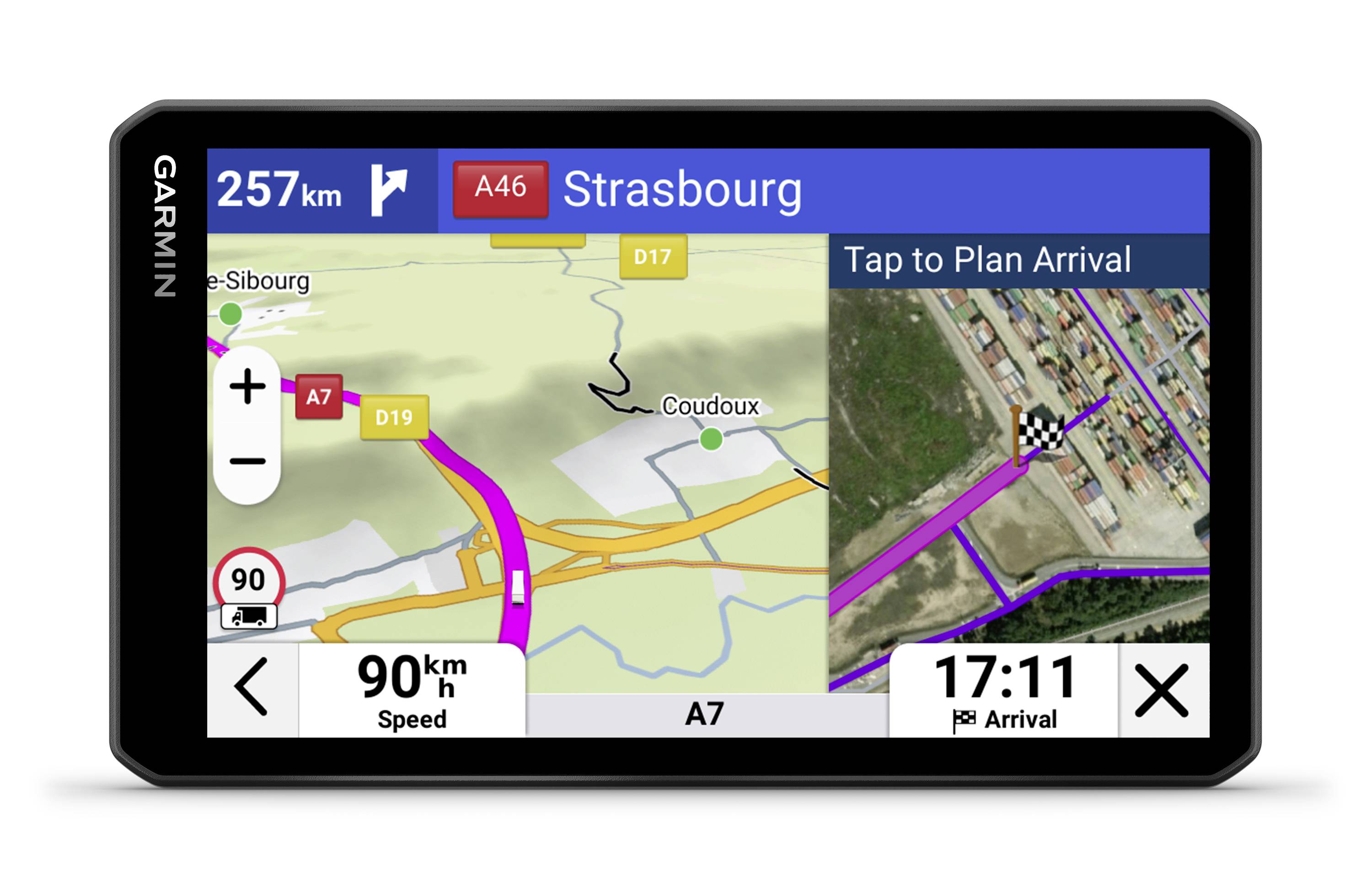Garmin Dezl LGV720, EU MT-D, GPS LKW-Navi 17.8cm 7 Zoll Europa