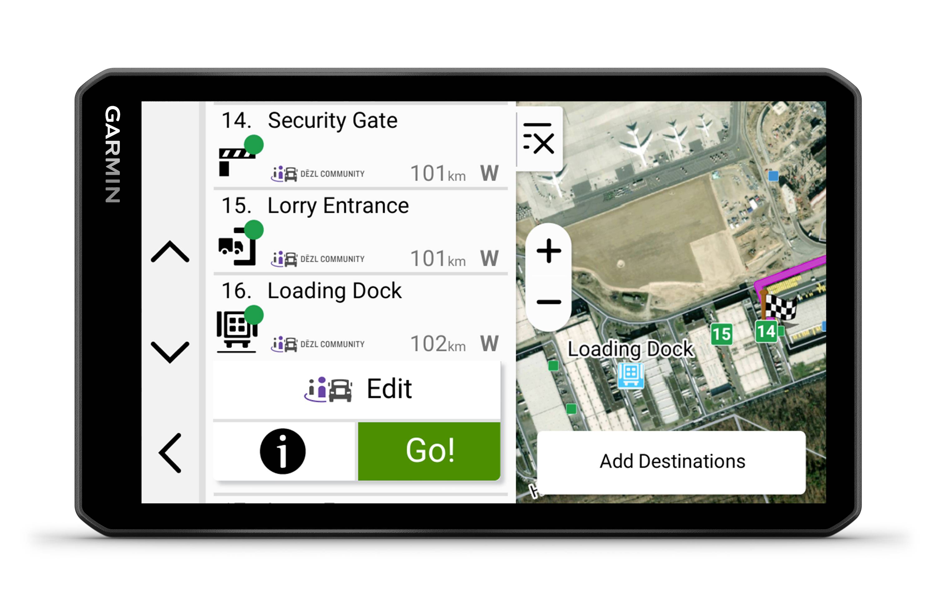 Garmin Dezl LGV720, EU+South Africa, GPS LKW-Navi 17.8cm 7 Zoll Europa, Südafrika