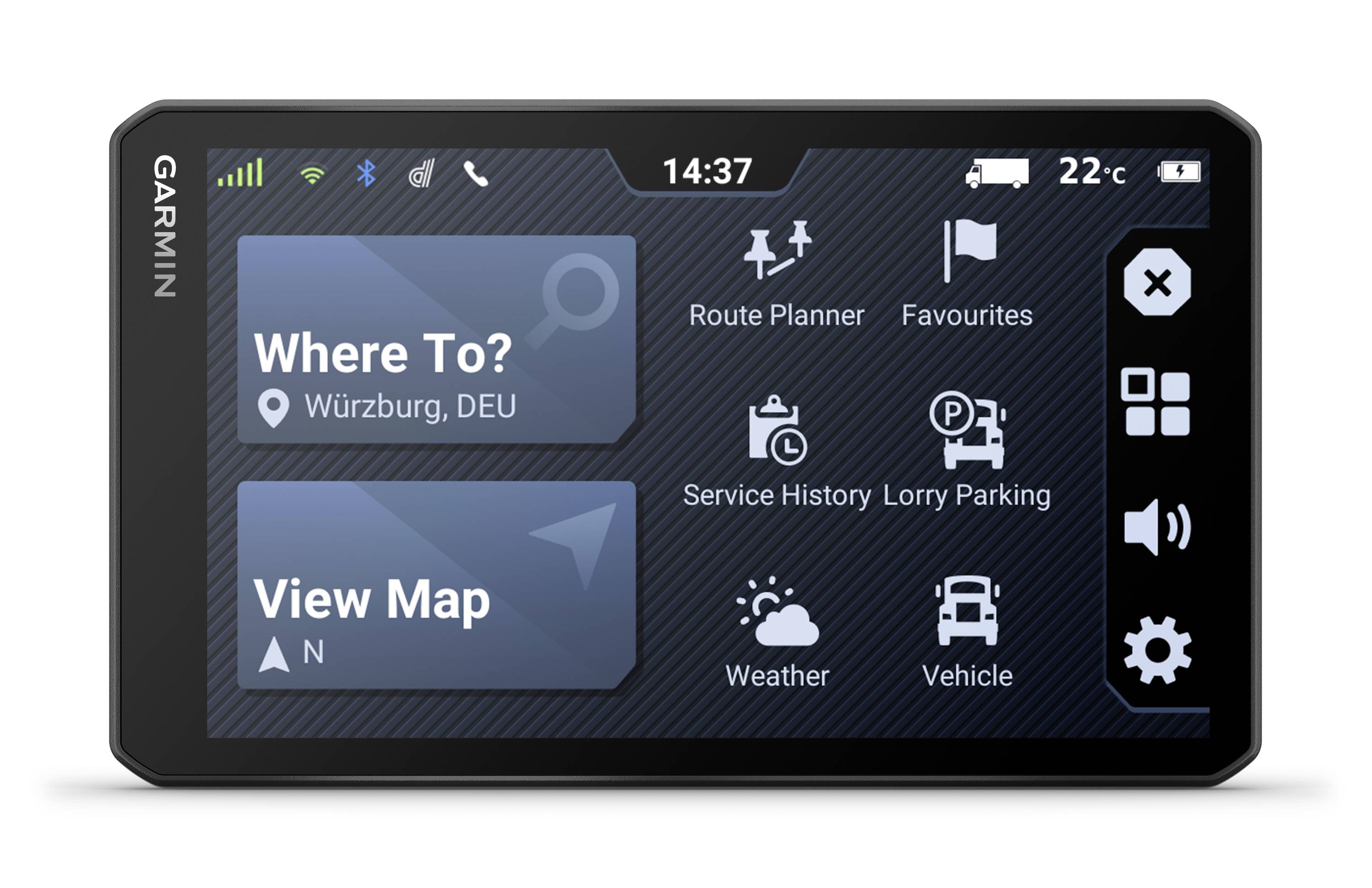 Garmin Dezl LGV720, EU+South Africa, GPS LKW-Navi 17.8 cm 7 Zoll Europa, Südafrika