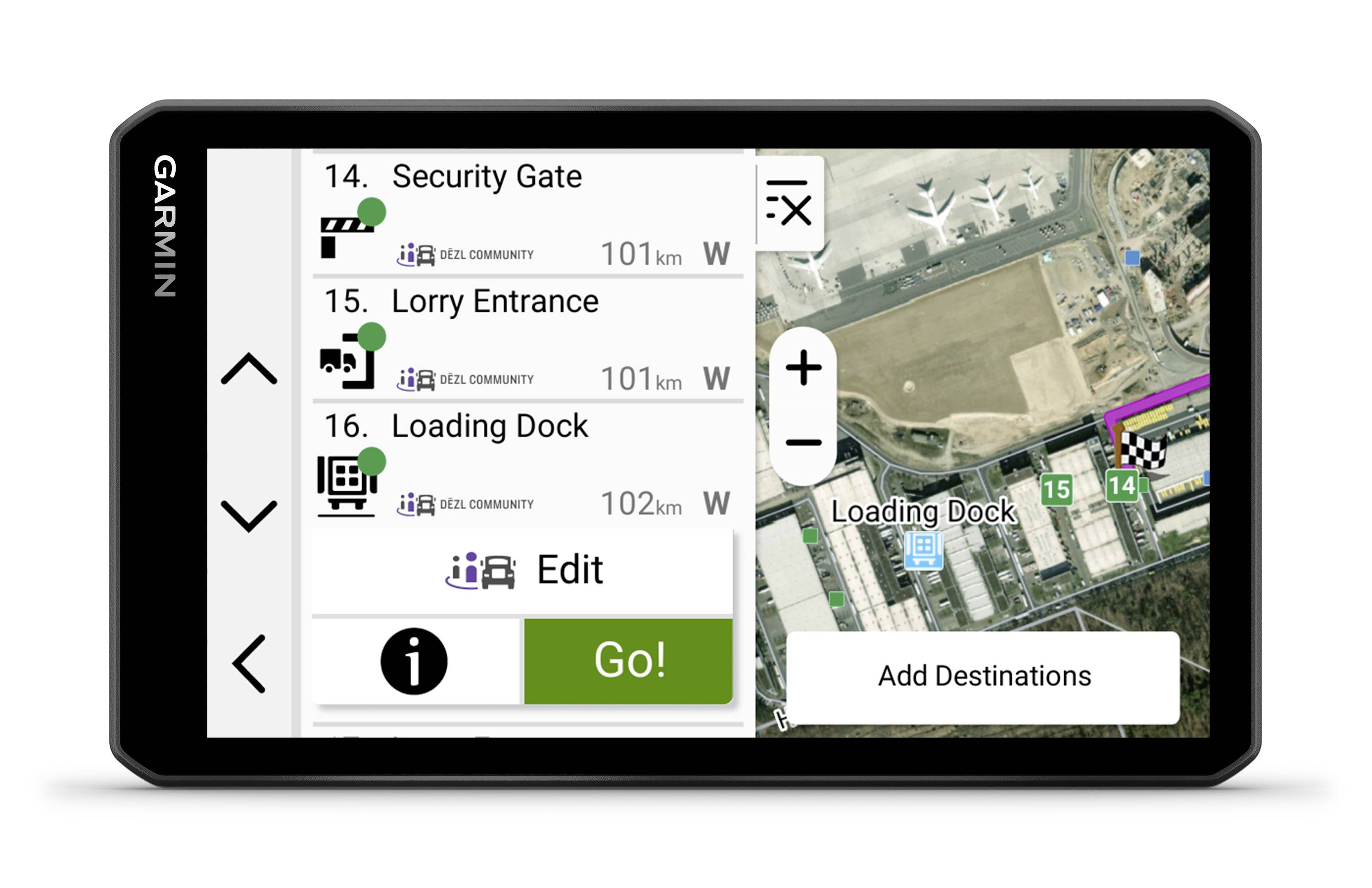 Garmin Dezl LGV720, EU+South Africa, GPS LKW-Navi 17.8 cm 7 Zoll Europa, Südafrika
