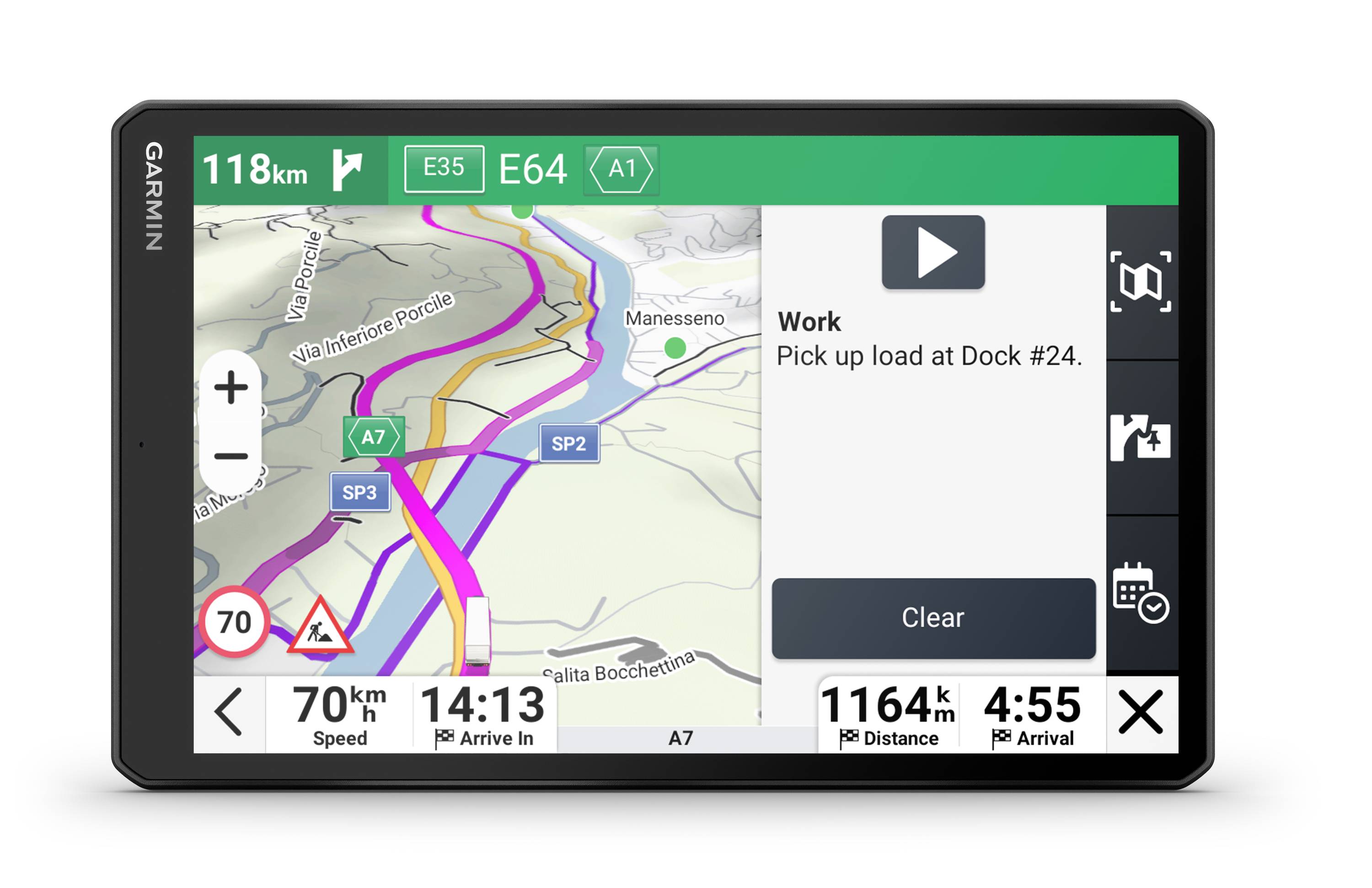Garmin Dezl LGV1020, EU MT-D, GPS LKW-Navi 25.4 cm 10 Zoll Europa