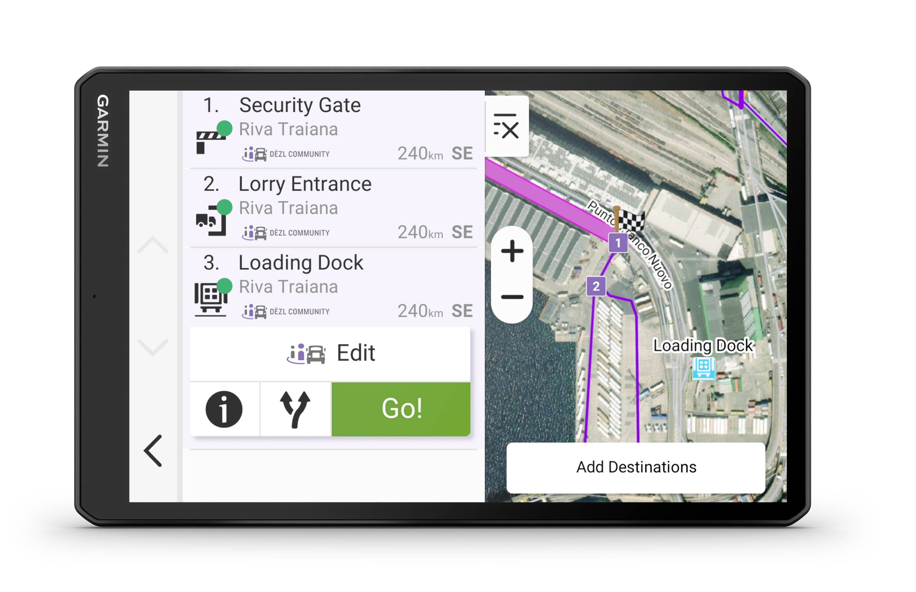 Garmin Dezl LGV1020, EU MT-D, GPS LKW-Navi 25.4 cm 10 Zoll Europa