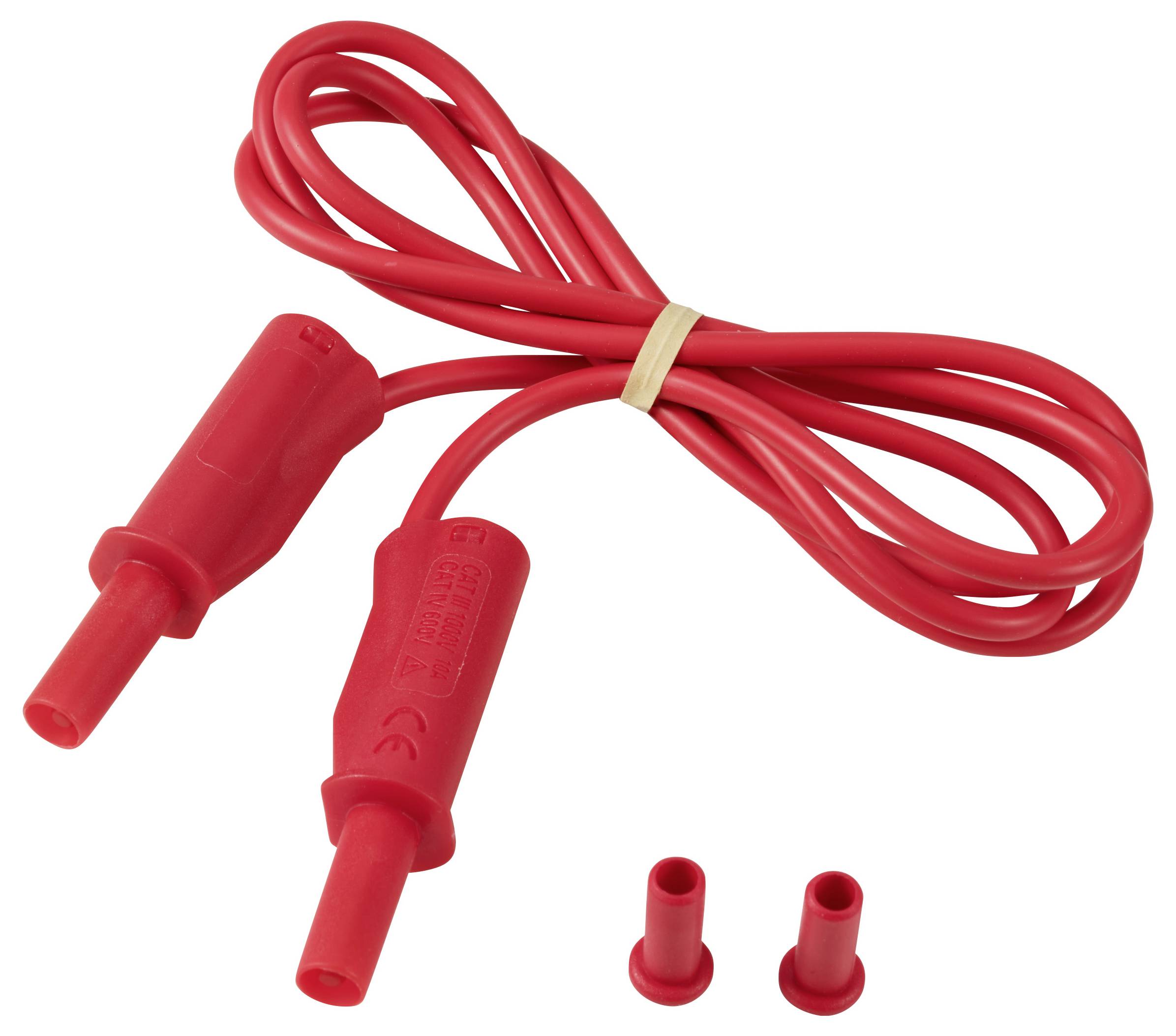 VOLTCRAFT MSB-532 Messleitung 4mm 1m rot 2,5mm² CAT IV 600V 32A