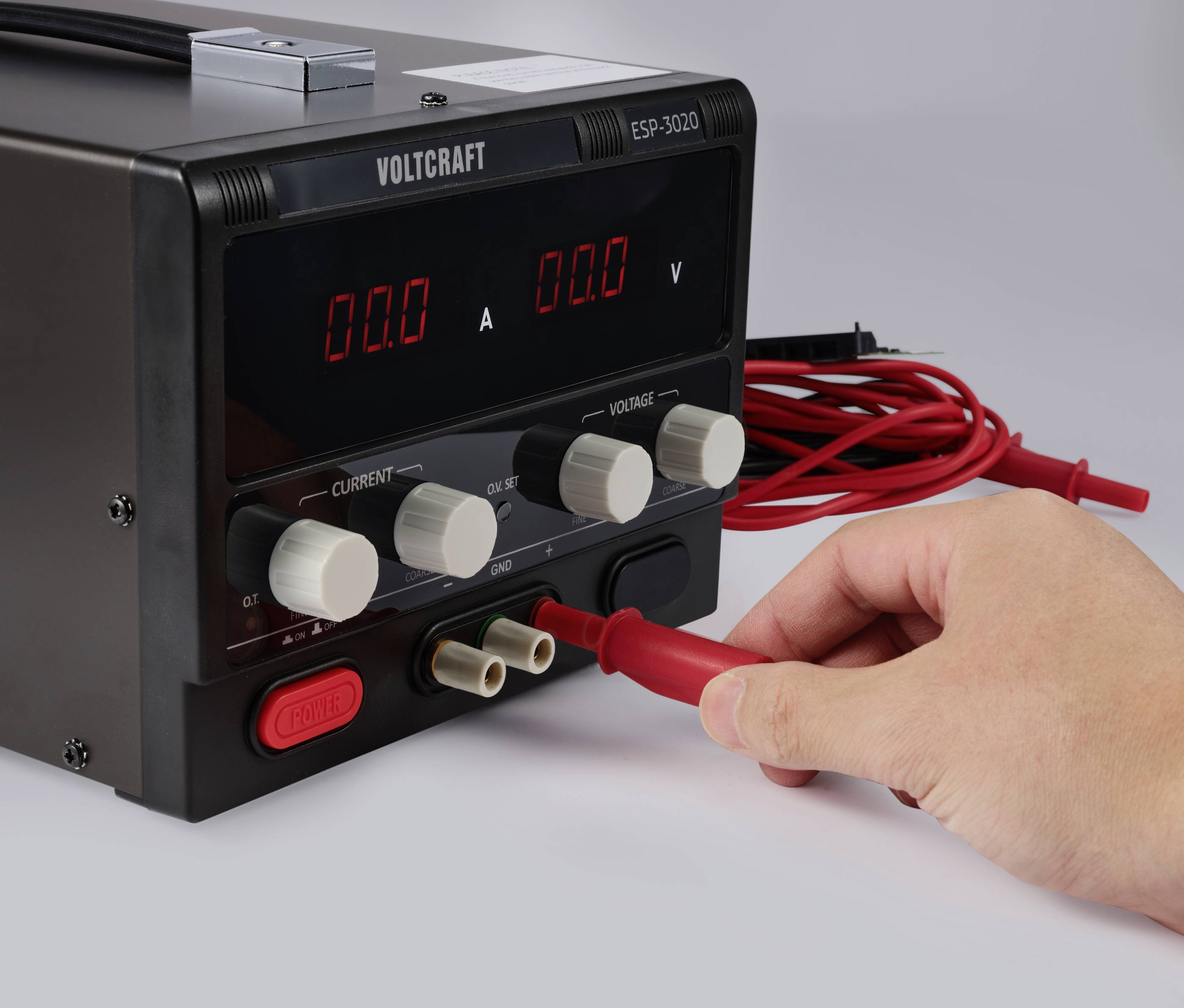 VOLTCRAFT MSB-532 Messleitung 4mm 2m Rot 2,5mm² CAT IV 600V 32A