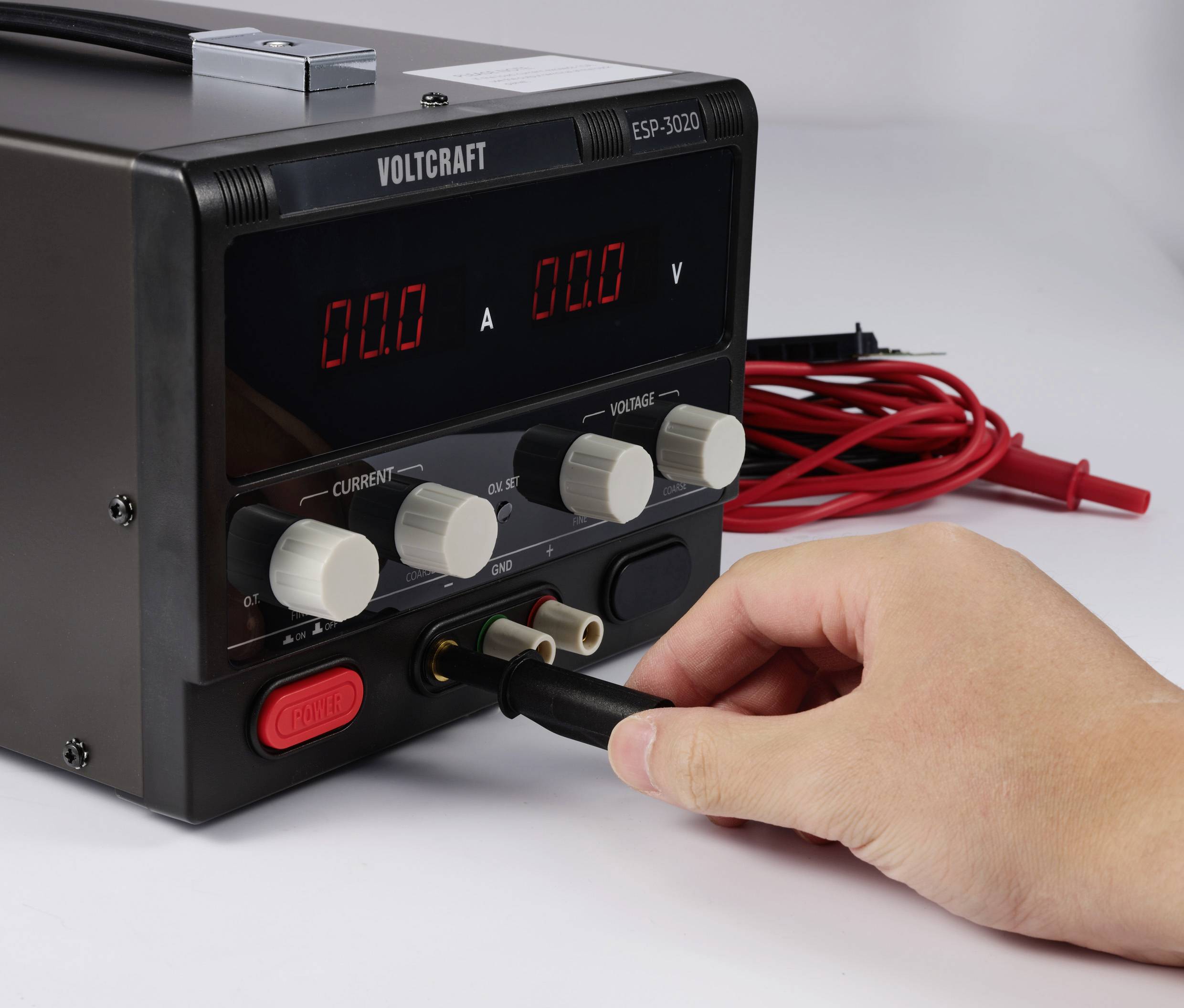 VOLTCRAFT MSB-532 Messleitung 4mm 2m Schwarz 2,5mm² CAT IV 600V 32A