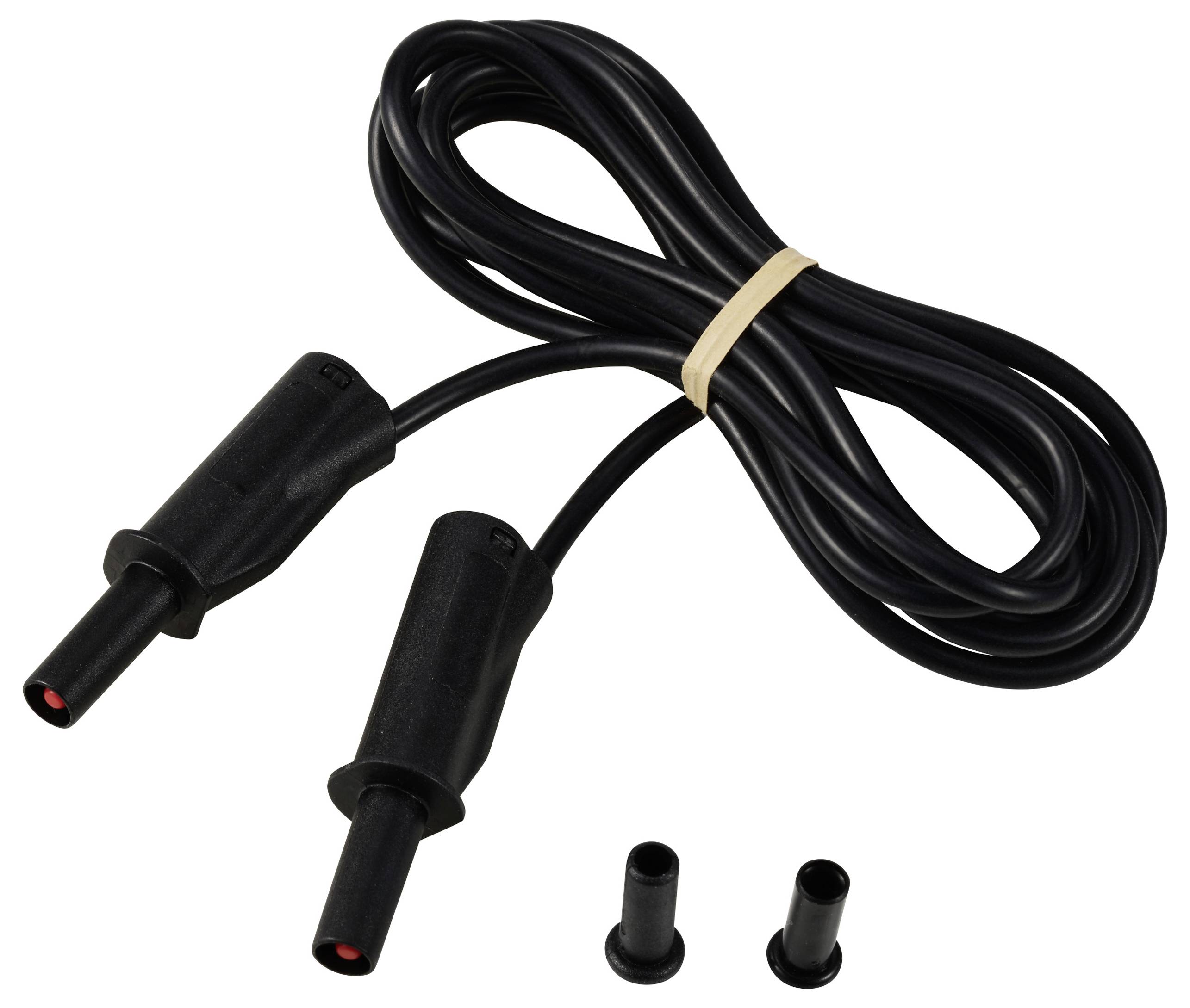 VOLTCRAFT MSB-532 Messleitung 4mm 2m Schwarz 2,5mm² CAT IV 600V 32A