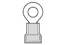 Molex 19057-0011 Ringkabelschuh versilberte Kontakte Querschnitt (max.)=1.5mm² Vollisoliert Carton