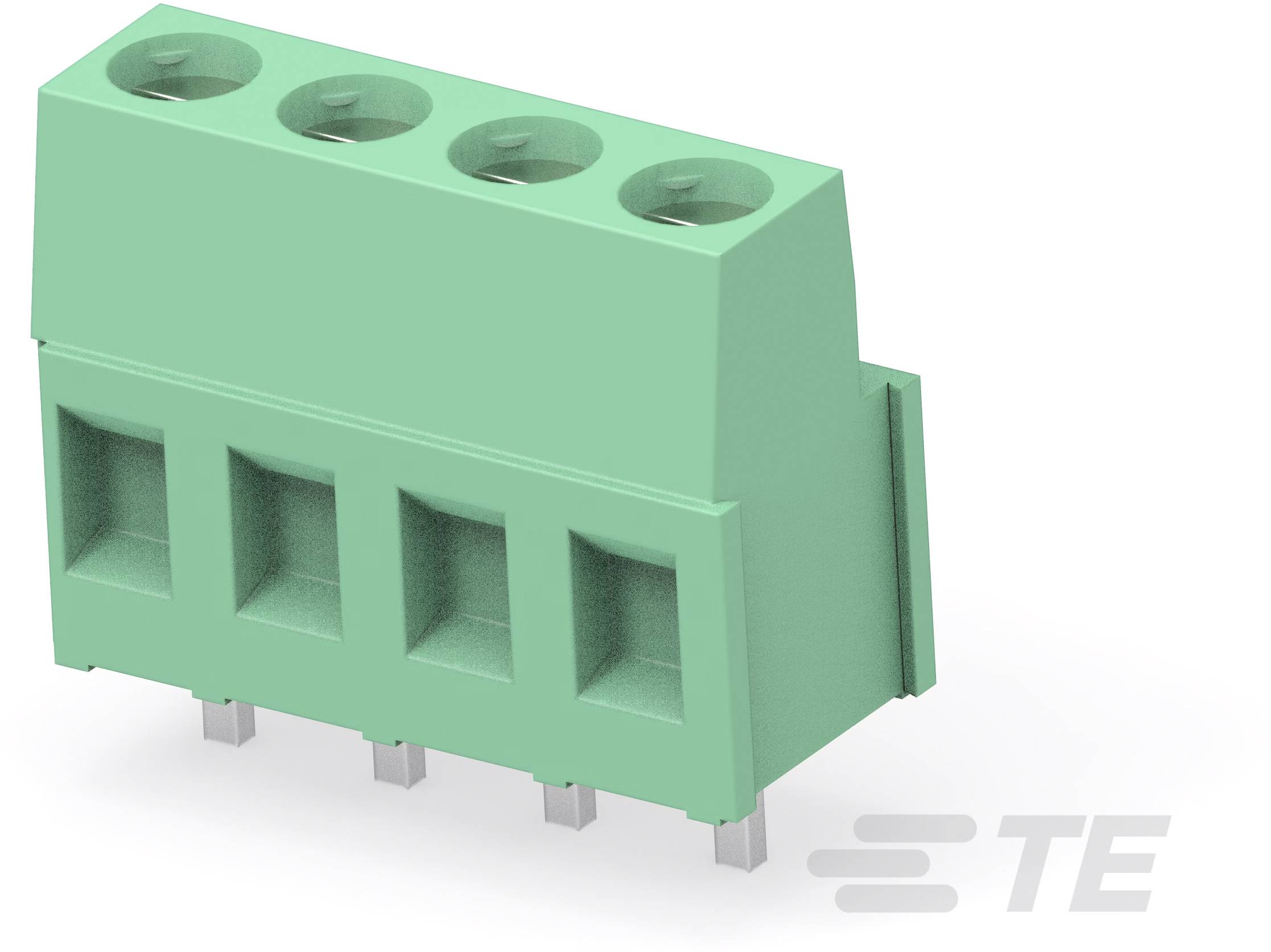 TE Connectivity 282841-3 Verbindungsklemme flexibel: 0.05-3mm² starr: 0.05-3mm² Polzahl: 3 Grün Carton