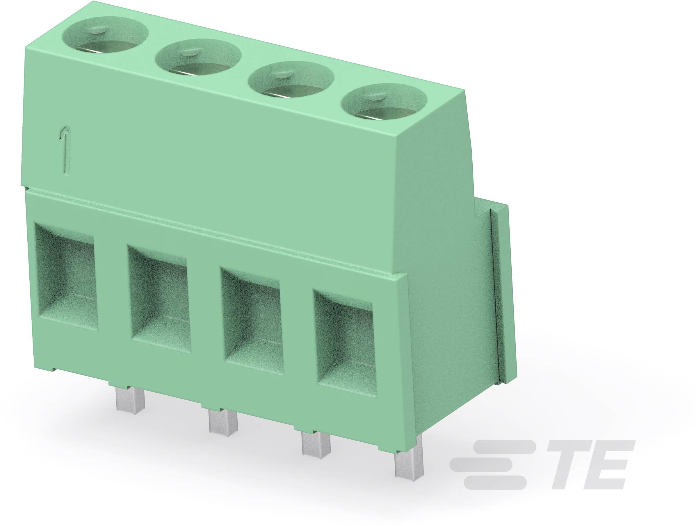 TE Connectivity 796683-9 Verbindungsklemme flexibel: 0.05-3mm² starr: 0.05-3mm² Polzahl: 9 Grün Box