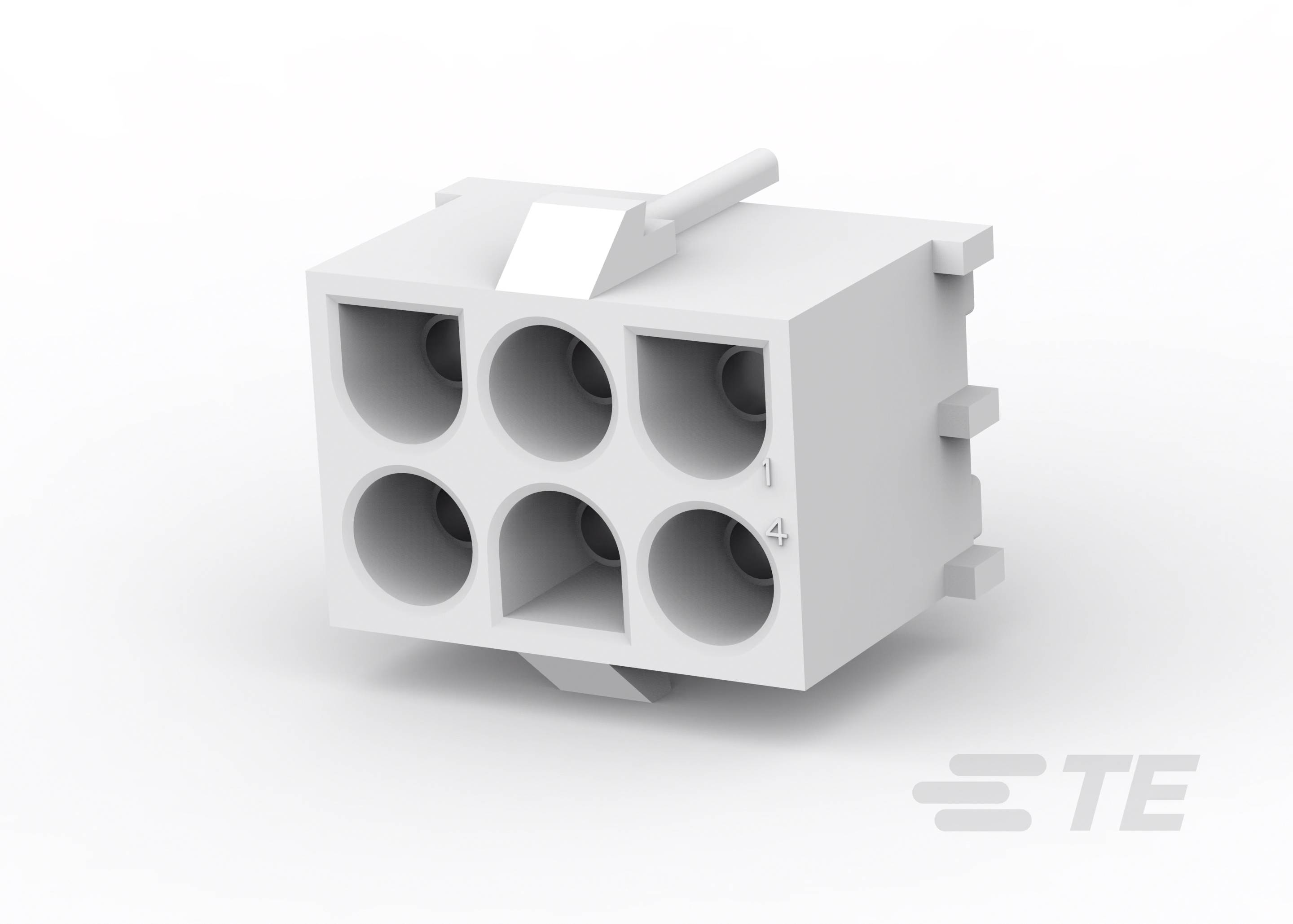 TE Connectivity Leiterplattensteckverbinder Universal-MATE-N-LOK Polzahl Gesamt 6 Rastermaß: 6.35mm 643423-1 Bag