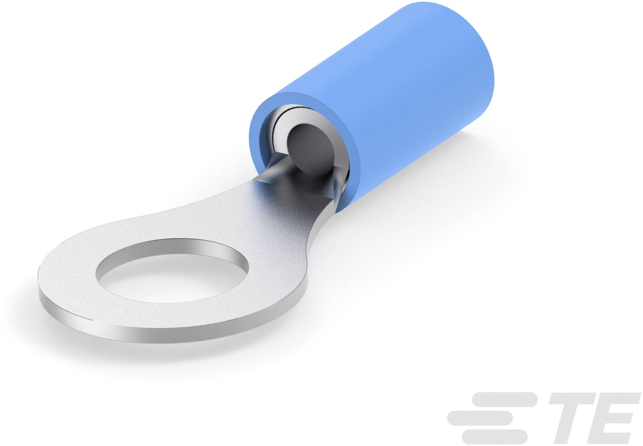 TE Connectivity 320564 Ringkabelschuh Querschnitt (max.)=2mm² Loch-Ø=9.53mm Teilisoliert Piece