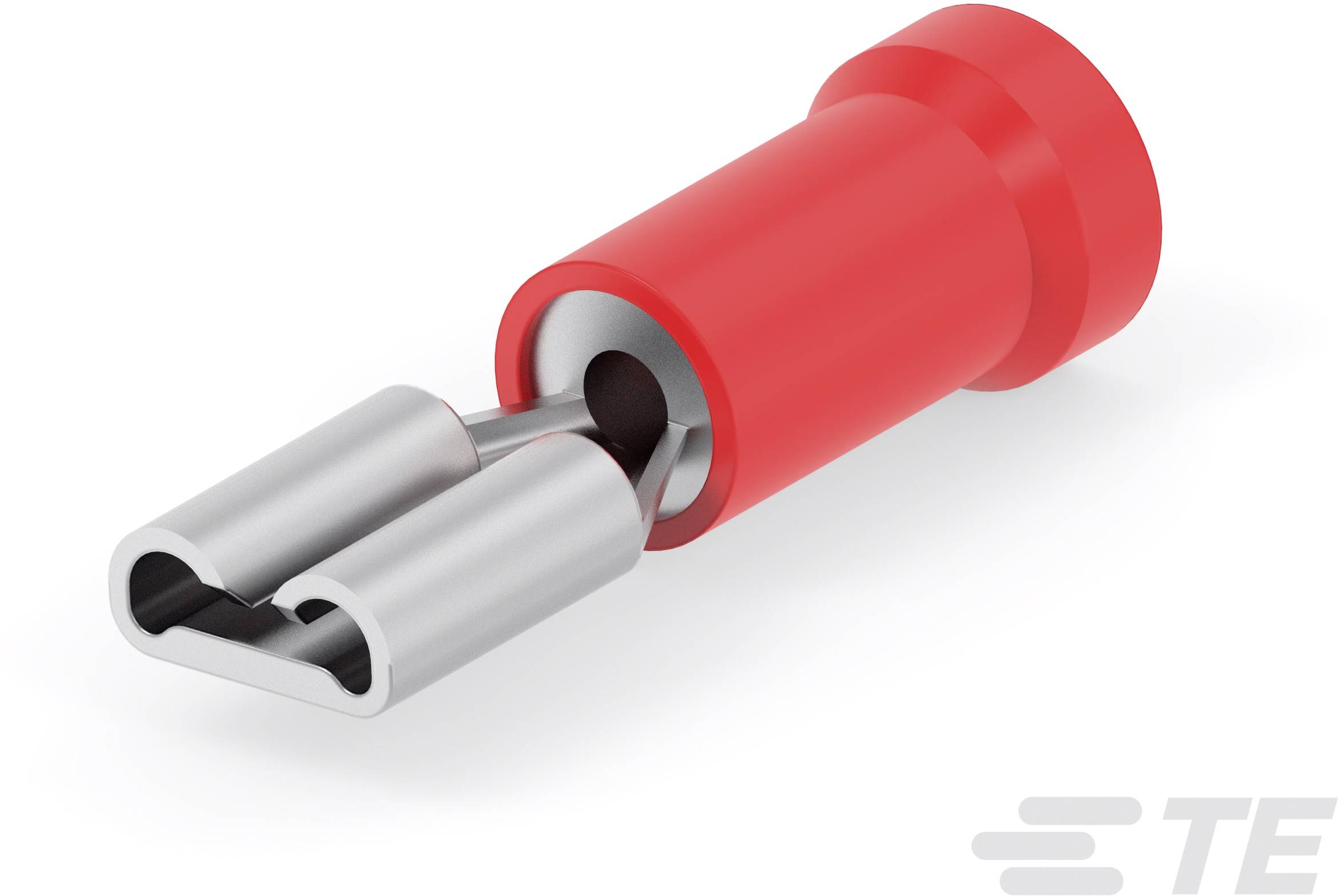 TE Connectivity 5-160483-1 Flachsteckhülse Steckbreite: 4.8mm Steckdicke: 0.8mm 180° Rot Tape on Full reel