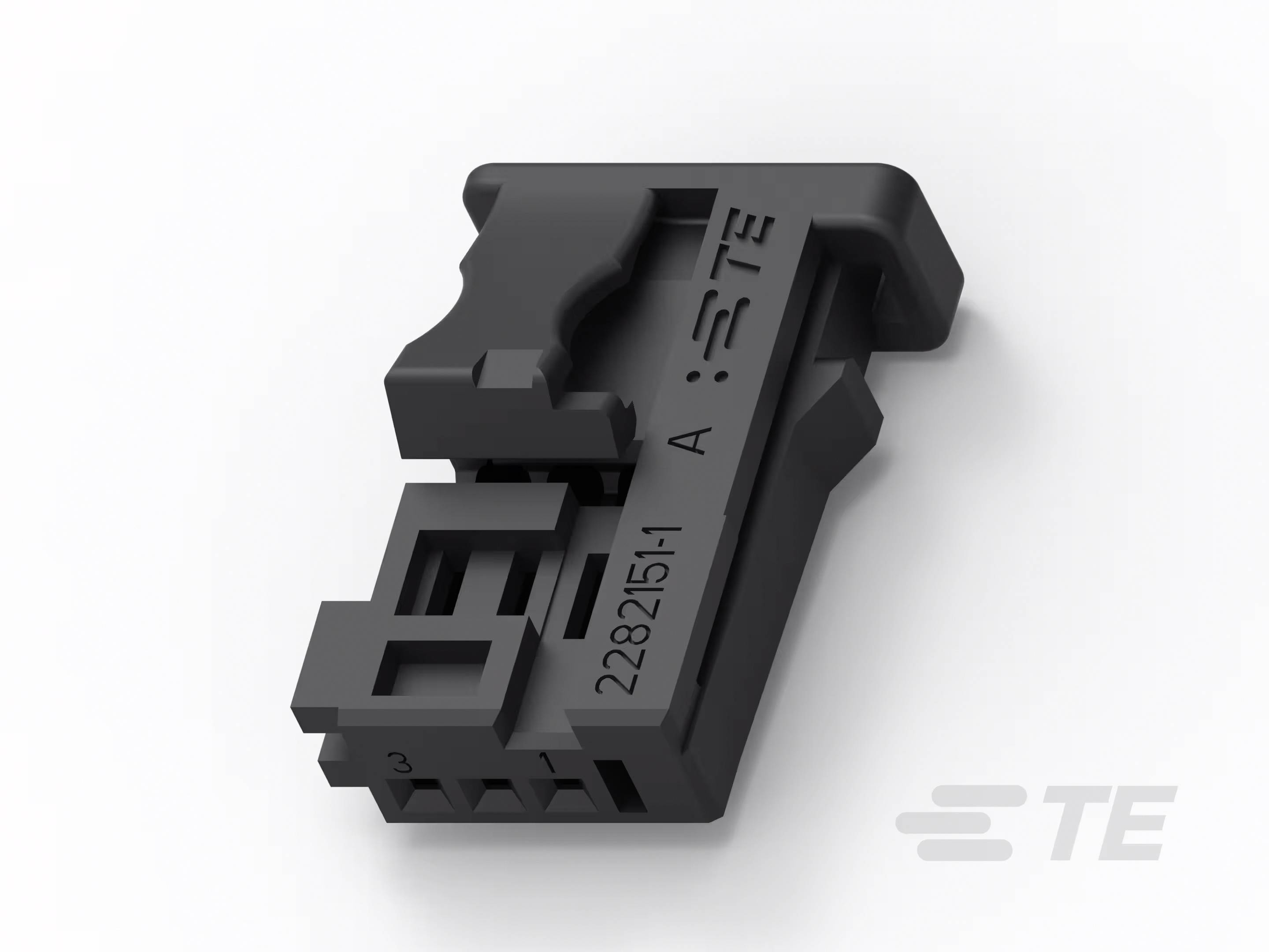 TE Connectivity Leiterplattensteckverbinder Polzahl Gesamt 3 Rastermaß: 1.8mm 2282151-1 Carton