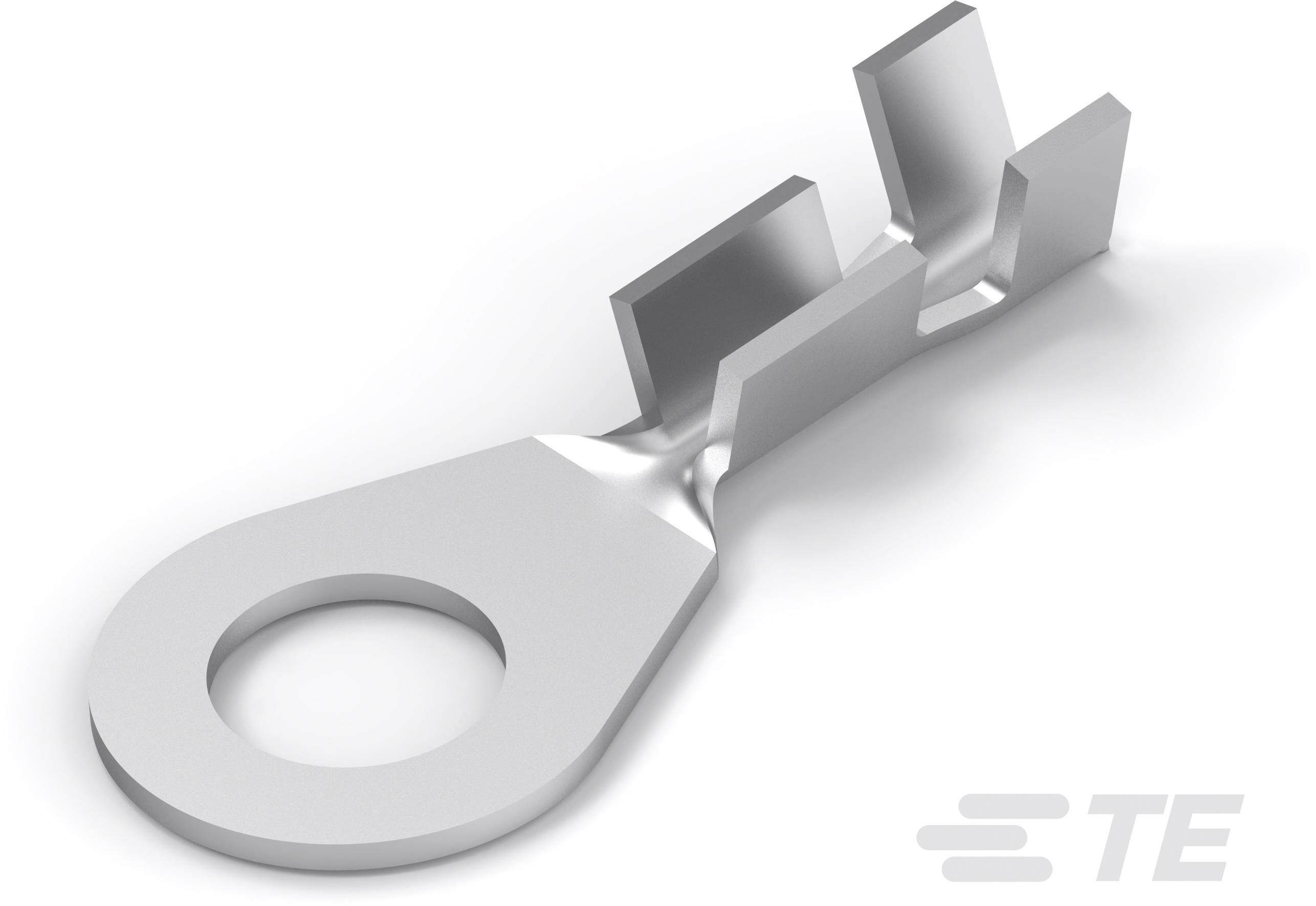 TE Connectivity 346100-4 Ringkabelschuh Querschnitt (max.)=1mm² Loch-Ø=5.3mm Unisoliert Tape on Full reel