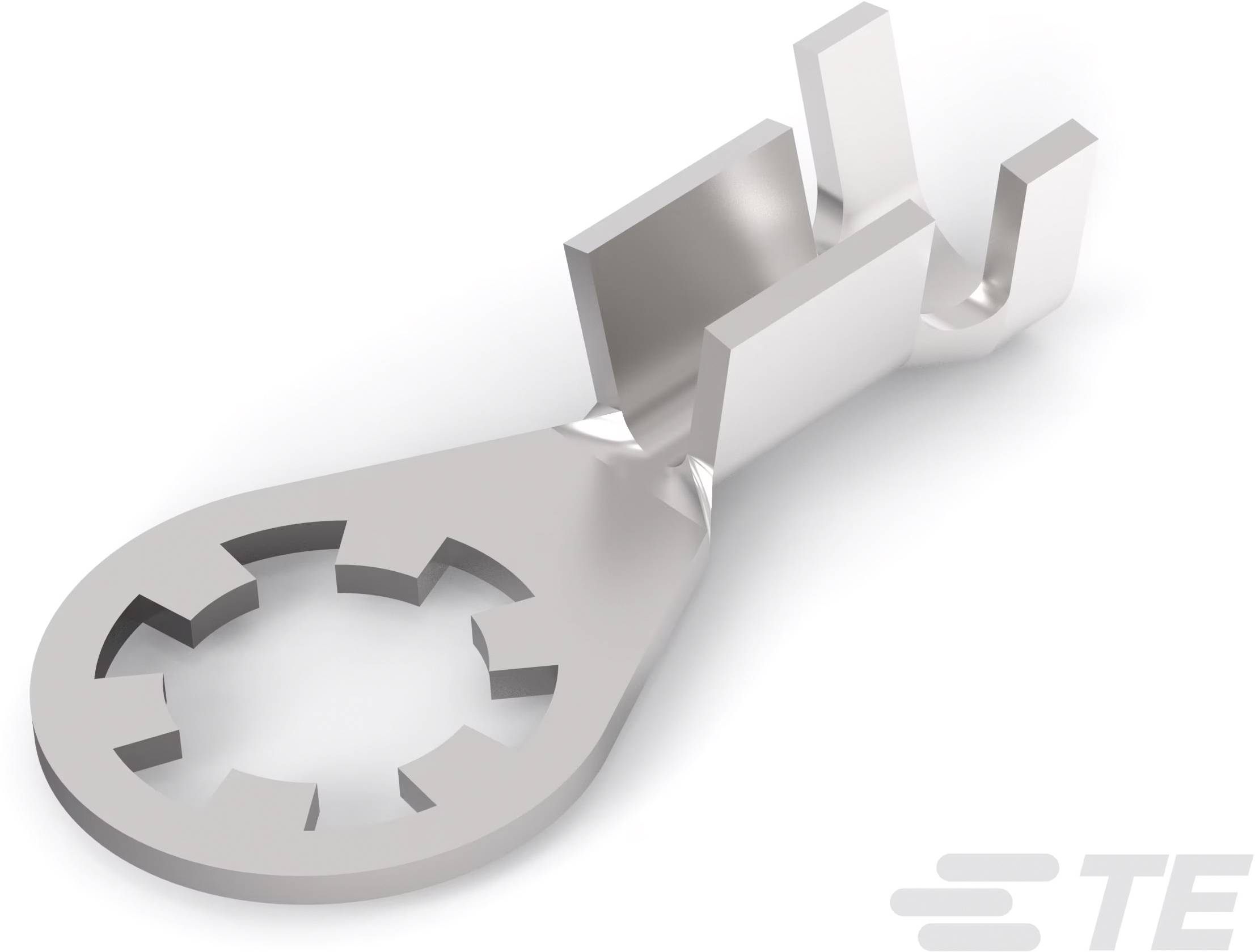 TE Connectivity 640052-1 Ringkabelschuh Querschnitt (max.)=2mm² Loch-Ø=5.18mm Unisoliert Tape on Full reel