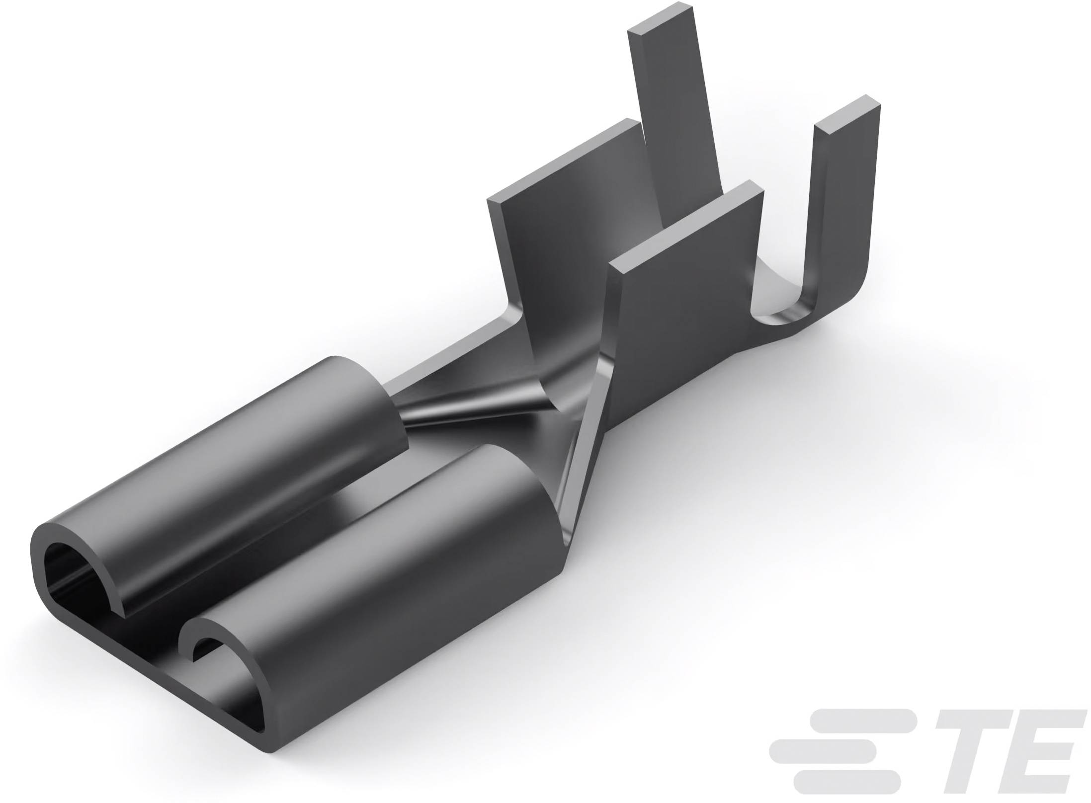 TE Connectivity 735211-2 Flachsteckhülse Steckbreite: 6.35mm Steckdicke: 0.81mm 180° Unisoliert Tape on Full reel