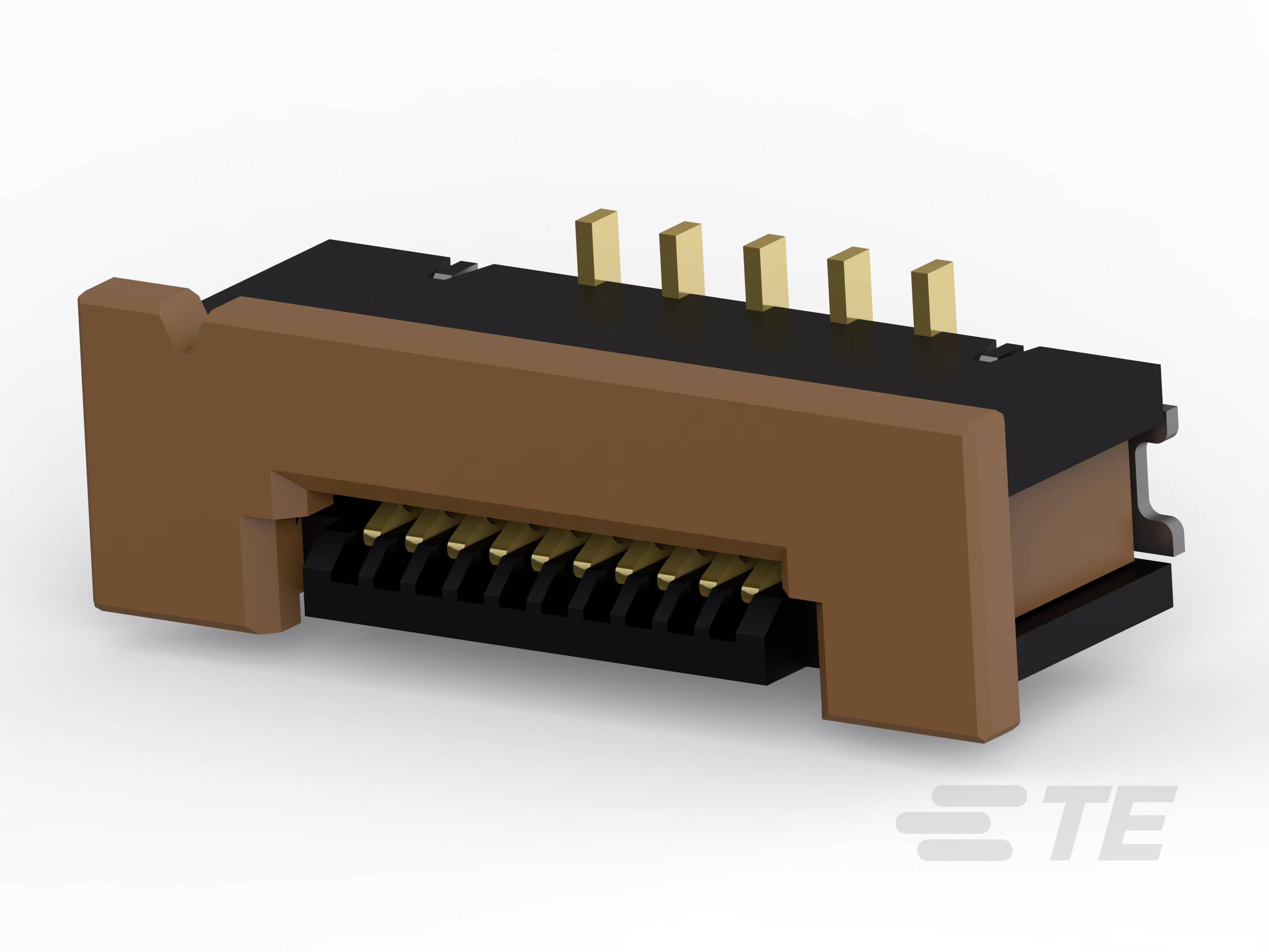 TE Connectivity FFC/FPC-Anschluss Polzahl Gesamt 10 Rastermaß: 0.5mm 1-1734742-0 Tape