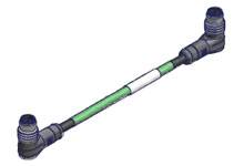 Molex 1201088548 Sensor-/Aktor-Steckverbinder, konfektioniert M12 1.0m 1 St. Bag