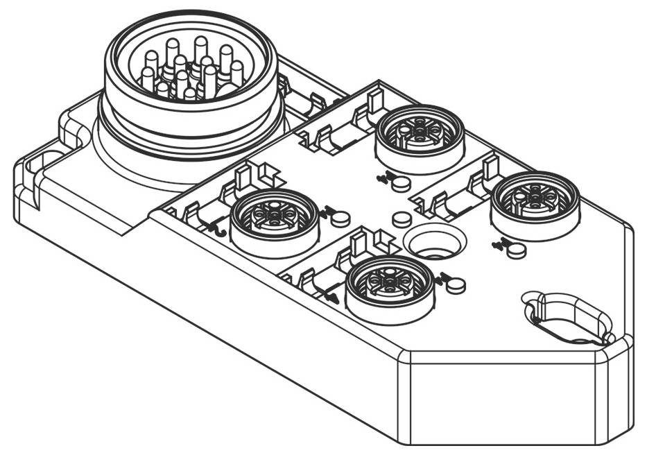 Molex 1202480068 Sensor/Aktorbox passiv 1St.