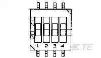 TE Connectivity 1102874-eckverbinder Box