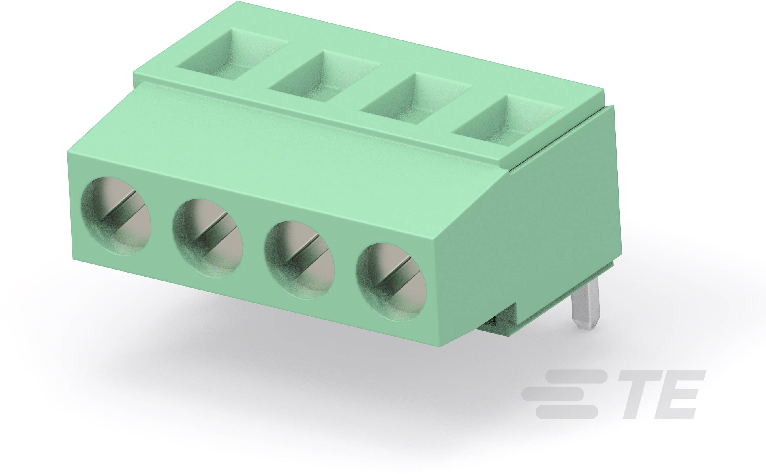 TE Connectivity 282851-8 Verbindungsklemme flexibel: 0.05-3mm² starr: 0.05-3mm² Polzahl: 8 Grün Box
