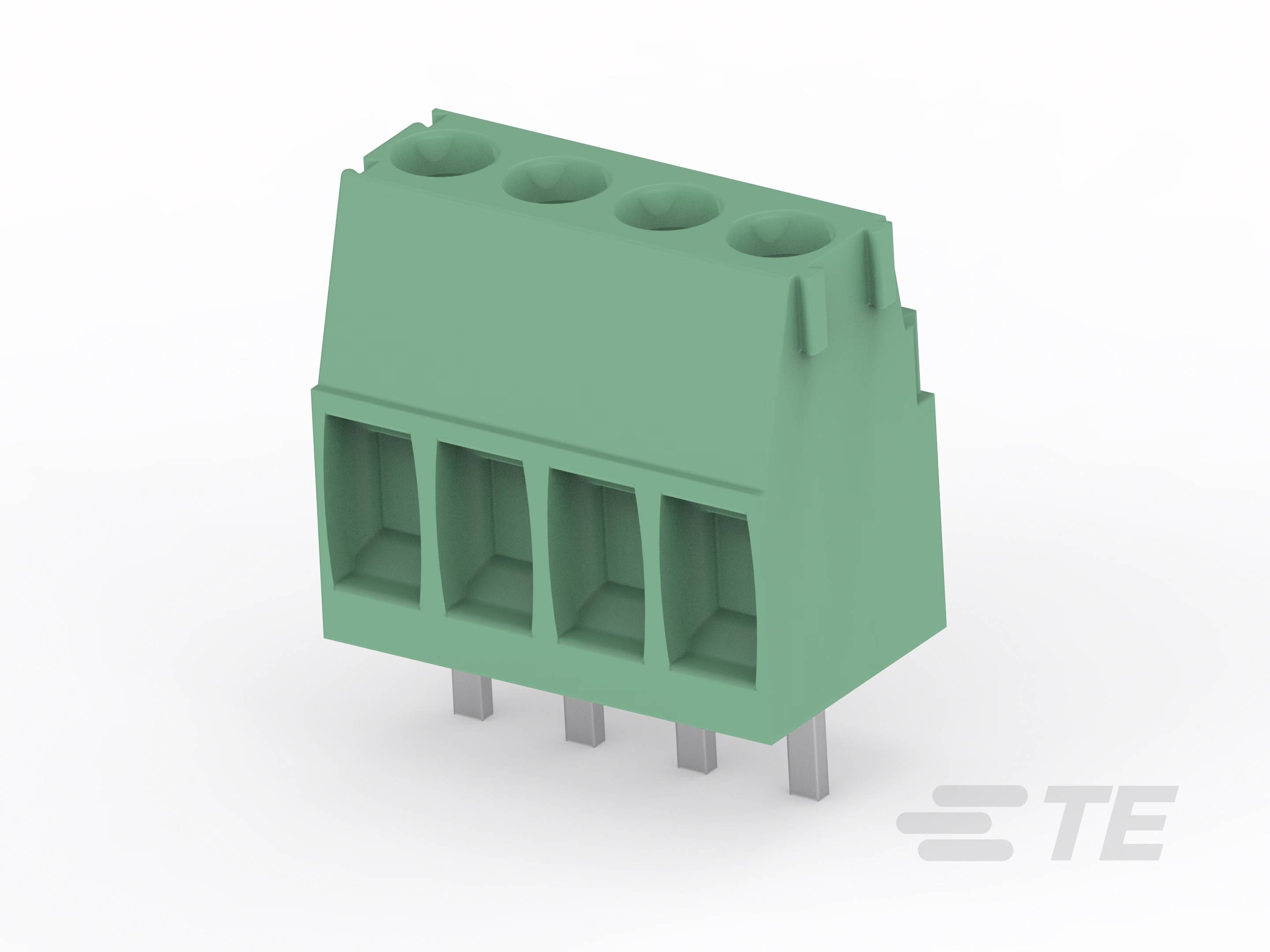 TE Connectivity 1-284391-0 Verbindungsklemme flexibel: 0.05-2mm² starr: 0.05-2mm² Polzahl: 10 Grün Box