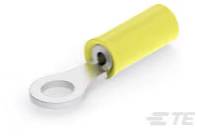 TE Connectivity 53054 Ringkabelschuh Loch-Ø=2.84mm Teilisoliert Blau, Gelb Piece
