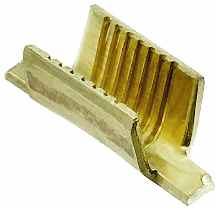 Ein Messingschlauchverbinder mit gezahnten Kanten und Rippen, der entwickelt wurde, um Gummischläuche sicher zu verbinden und für verschiedene Flüssigkeitstransportanwendungen geeignet ist.