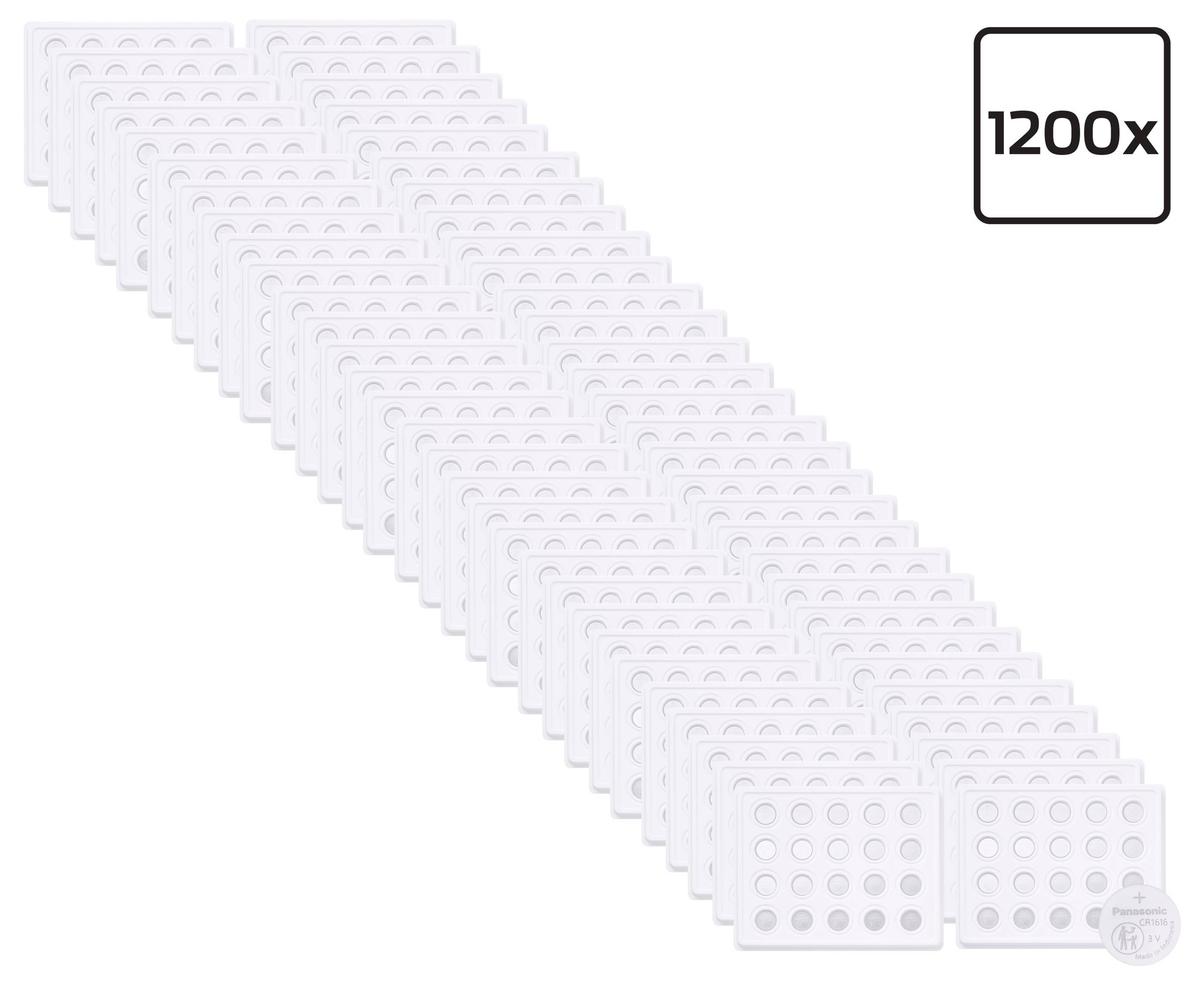 Stapel weißer quadratischer Steckbrett-ähnlicher Paneele, oben rechts mit „1200x
