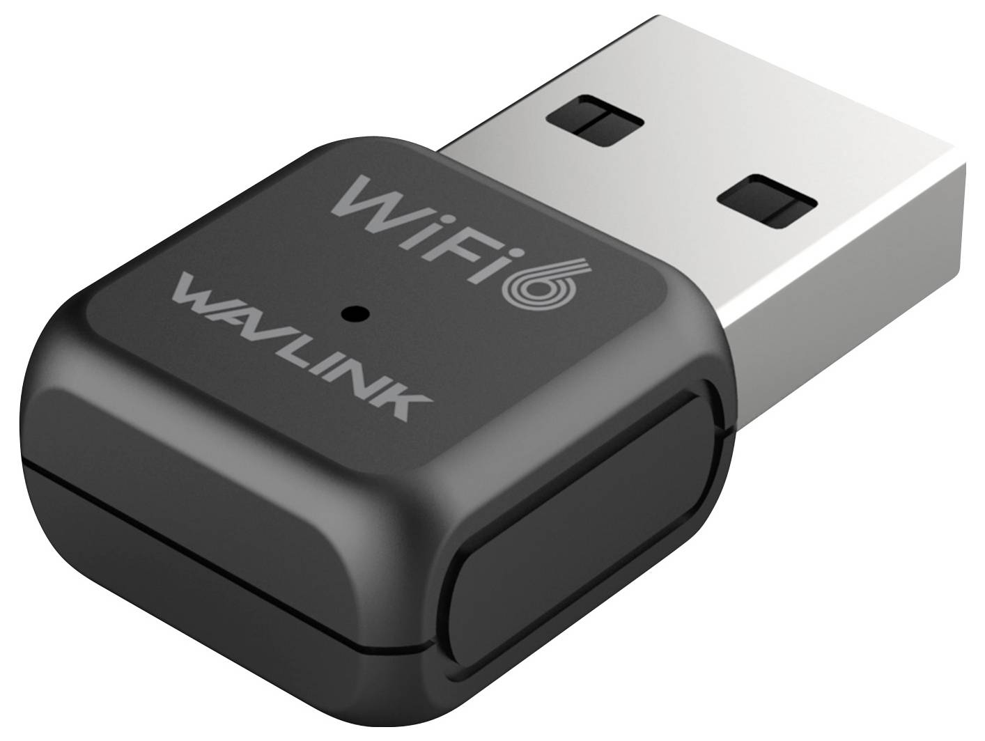 USB-WLAN-Adapter von Wavlink, kompakte Bauweise, unterstützt WiFi 6 für verbesserte Internetgeschwindigkeit und Netzwerkstabilität.