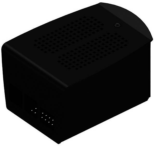 Fischer Elektronik SBC-Gehäuse Passend für (Entwicklungskits): Raspberry Pi® Schwarz (eloxiert)