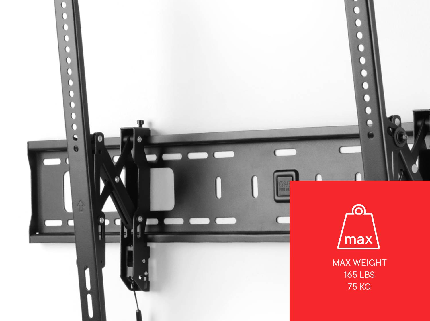 One For All 120" Solid TILT & FORWARD XL TV-Wandhalterung 106,7 cm (42") - 304,8 cm (120") Neigbar