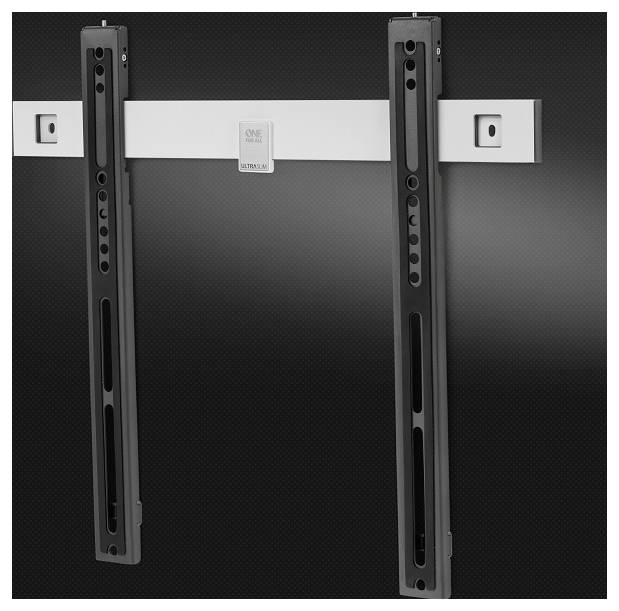 One For All 65" Ultraslim FLAT TV-Wandhalterung 81,3cm (32") - 165,1cm (65") Starr