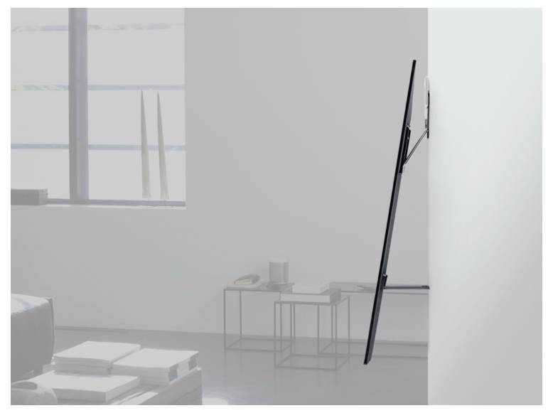 One For All 110" Ultraslim No-Gap TV-Wandhalterung 81,3cm (32") - 279,4cm (110") Starr