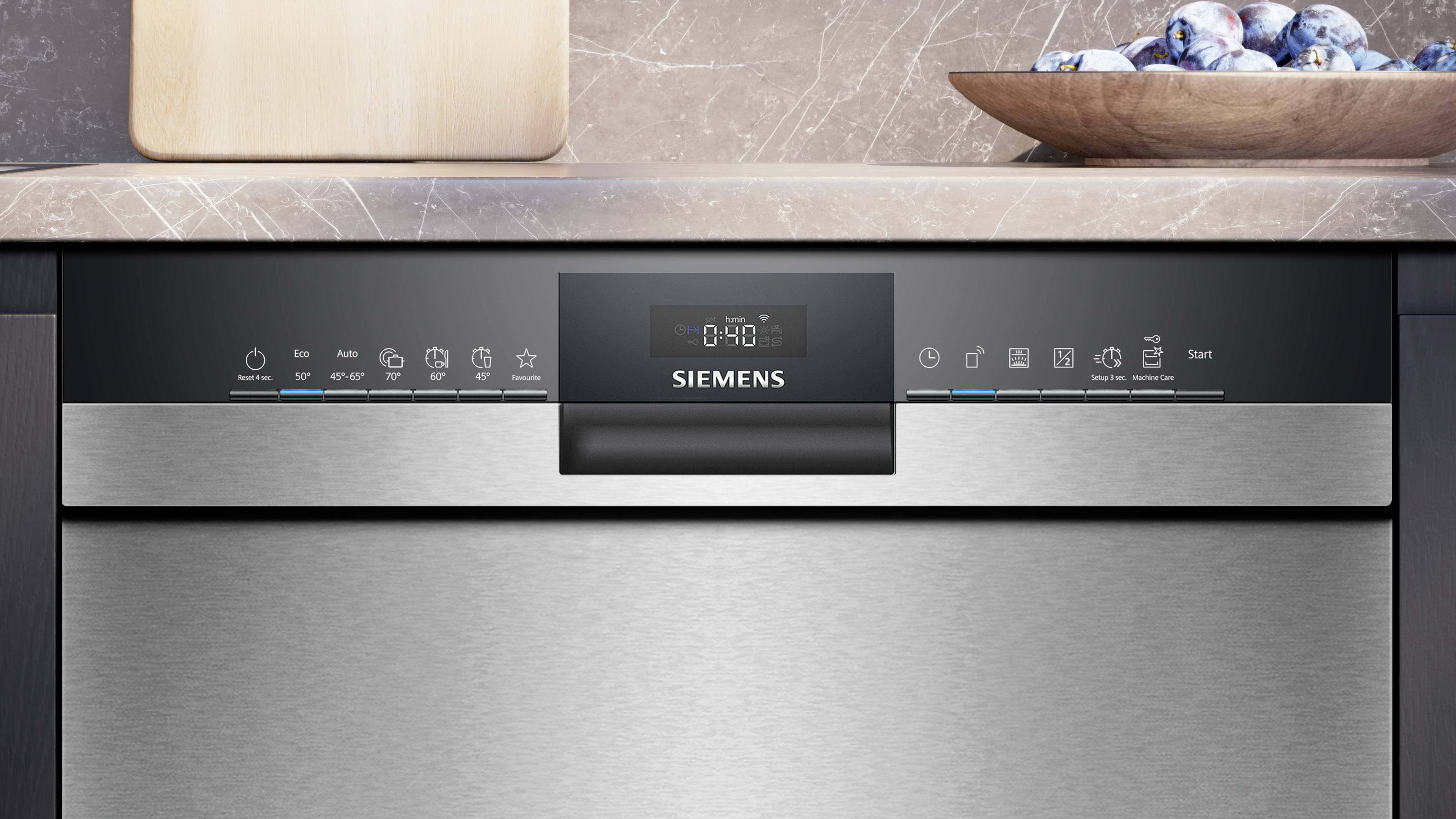 Siemens iQ300 SN43ES22CE Unterbau-Geschirrspüler 598 mm EEK: A (A - G) Unterbaufähig Stahl