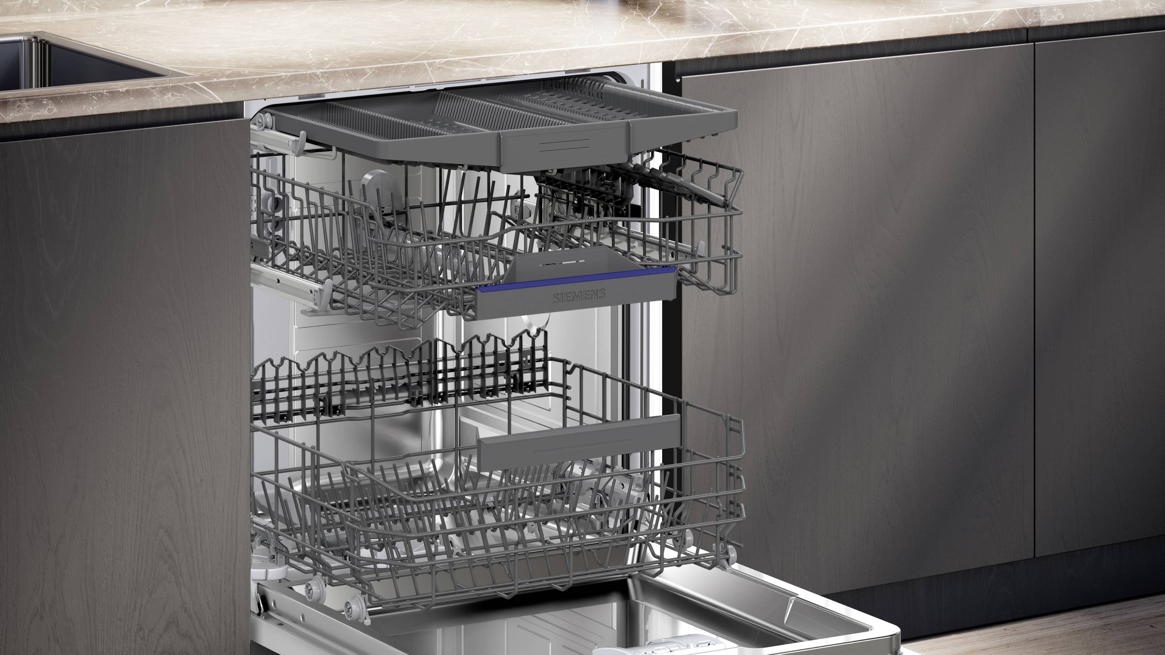 Siemens iQ300 SN43ES22CE Unterbau-Geschirrspüler 598 mm EEK: A (A - G) Unterbaufähig Stahl