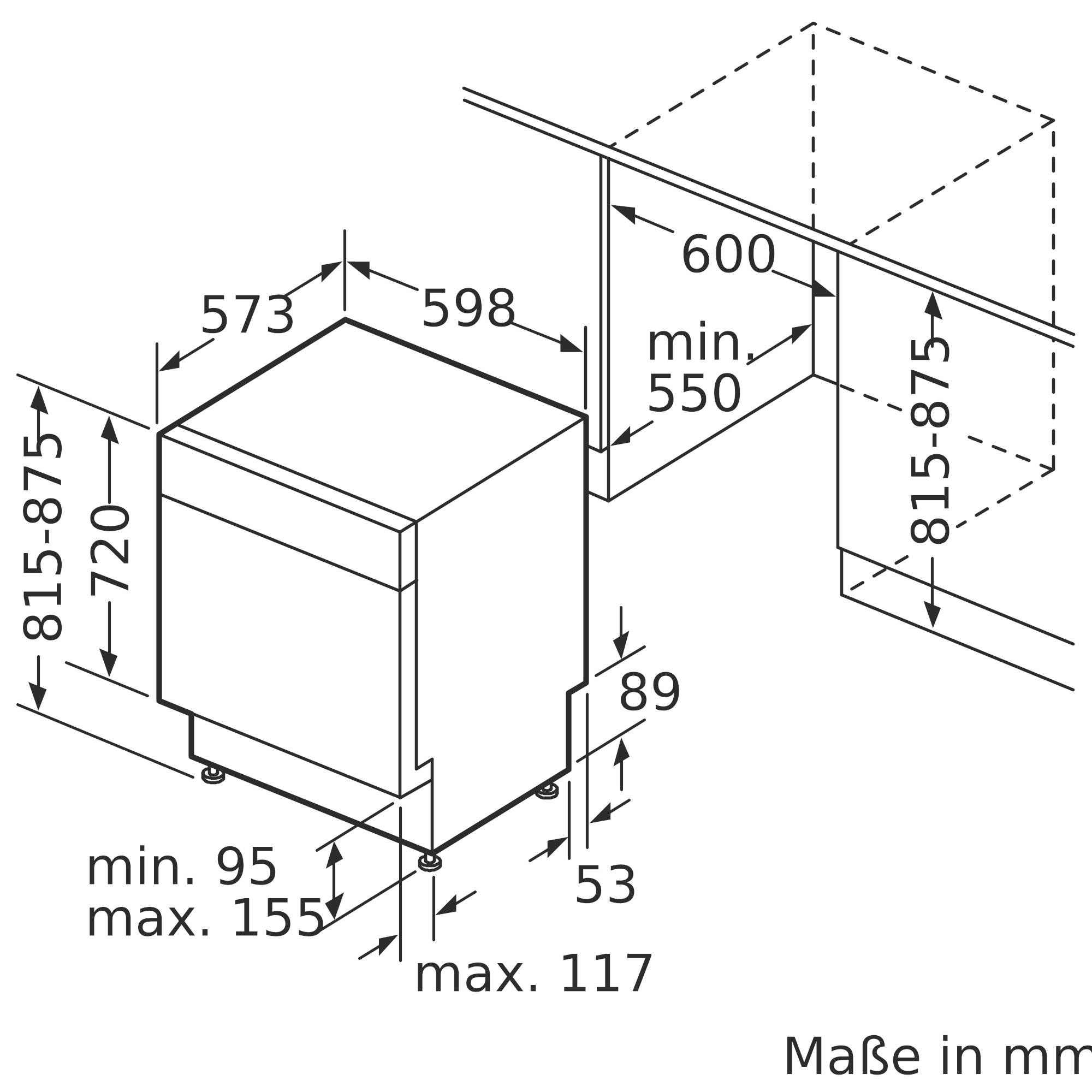 Siemens iQ300 SN43ES22CE Unterbau-Geschirrspüler 598 mm EEK: A (A - G) Unterbaufähig Stahl