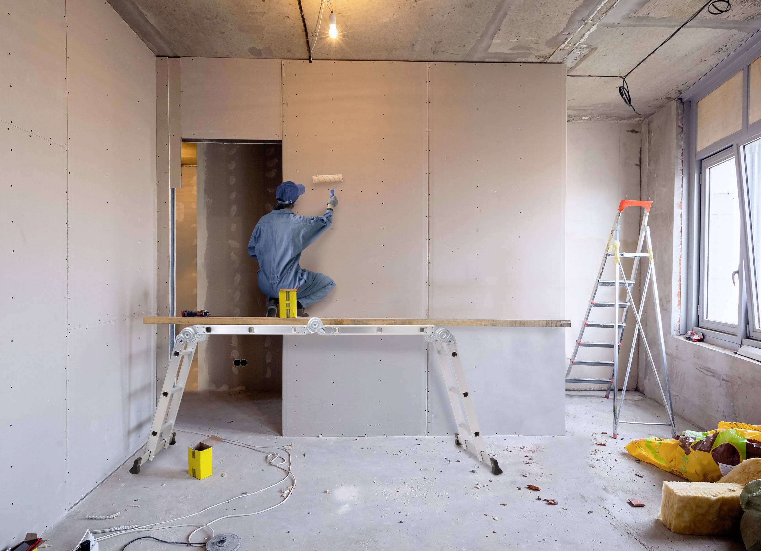 TOOLCRAFT TO-10104645 Aluminium Multifunktionsleiter klappbar Arbeitshöhe (max.): 4.3m Silber 15.7kg