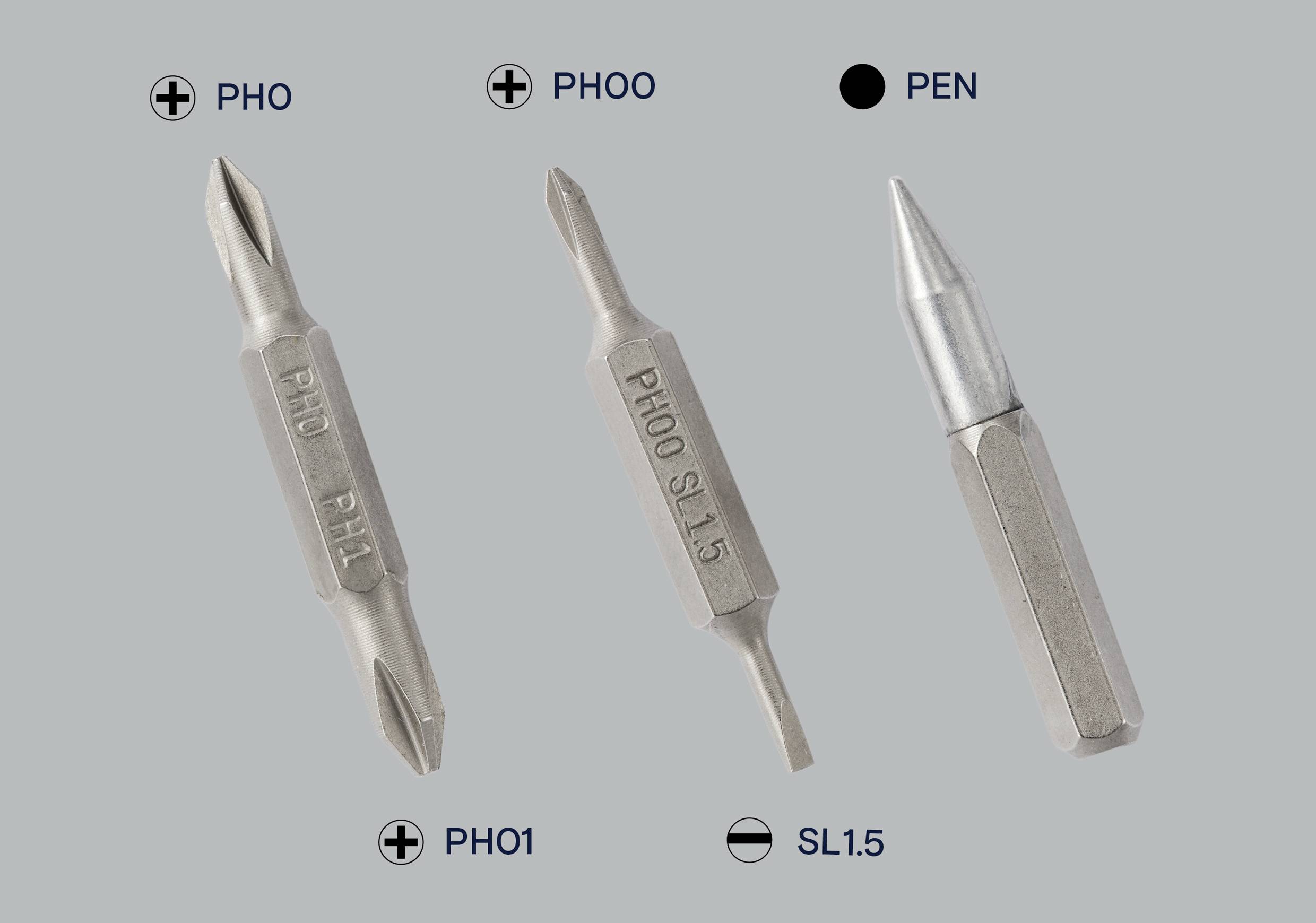 HOTO Werkstatt, Elektriker Bit-Schraubendreher Größe (Schraubendreher) PH 0, PH 1, PH 00, PH 1.5