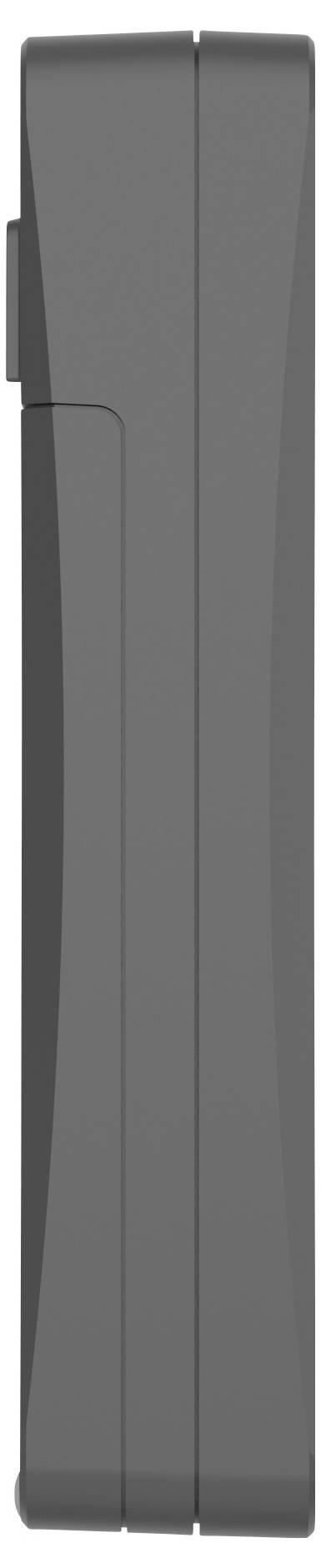 Graues, schlankes, vertikales Gerät ohne sichtbare Details oder Beschriftungen.