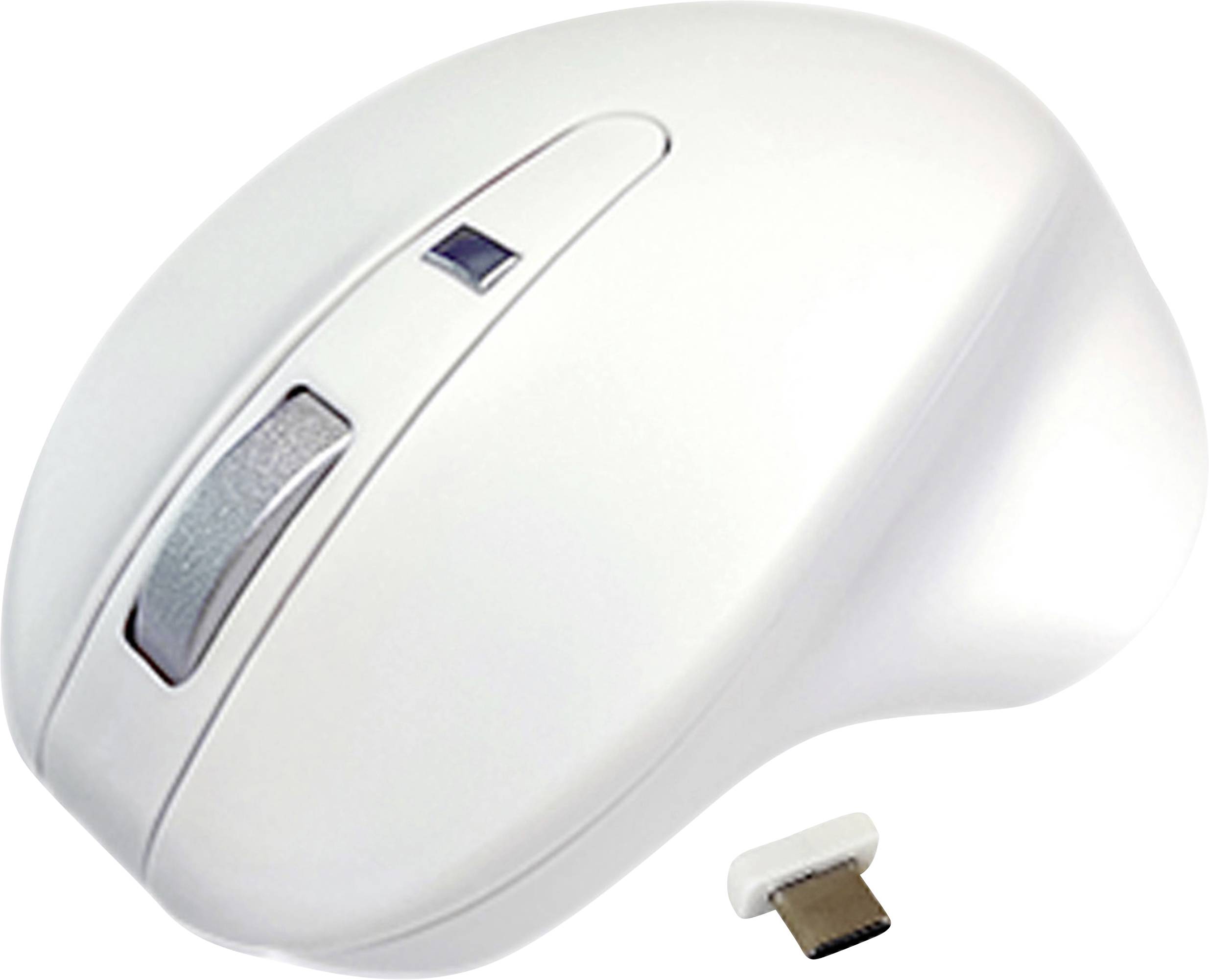 Matias M20DCW Ergonomische Maus Kabellos Optisch Weiß 4 Tasten 1000 dpi, 1600 dpi Ergonomisch