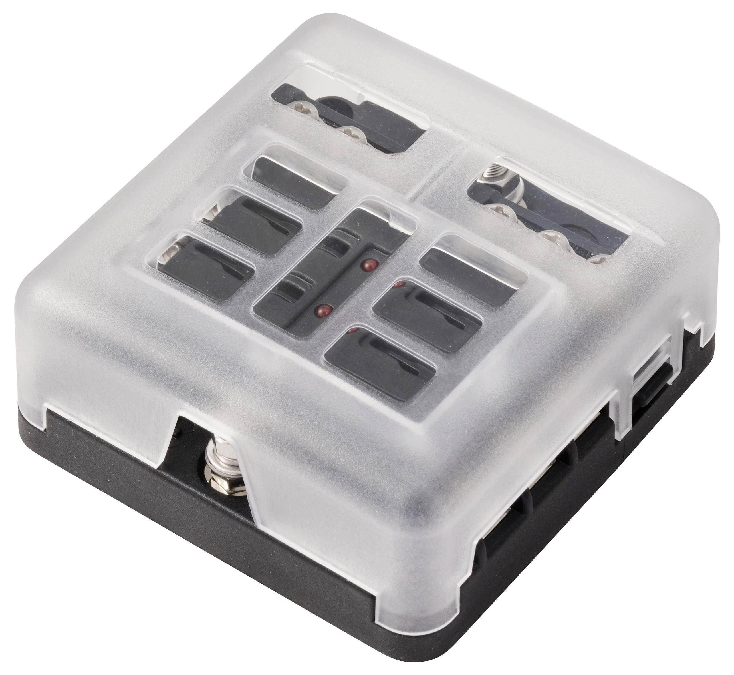 TRU COMPONENTS SICHERUNGS BOX 6-tlg TC-13473376 5 A, 10 A, 15 A, 20A