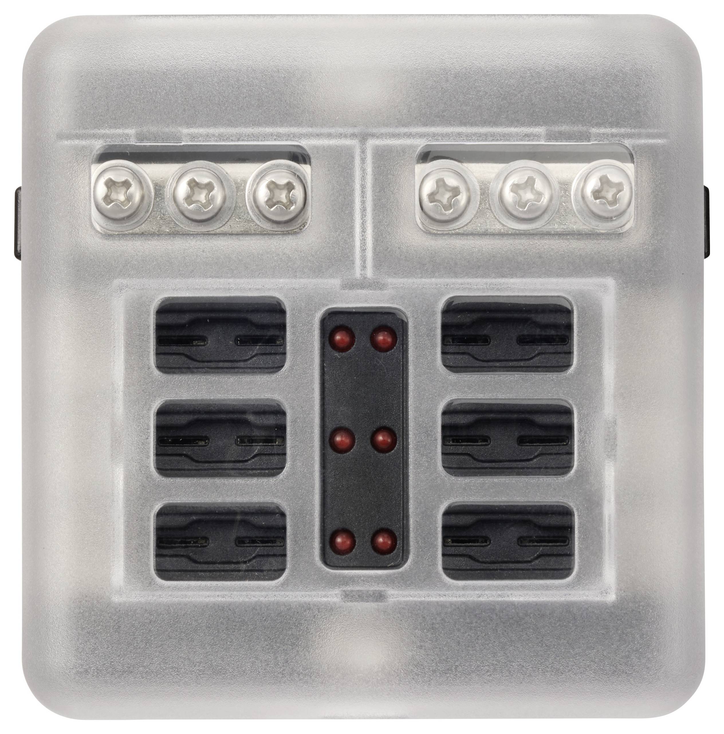 TRU COMPONENTS SICHERUNGS BOX 6-tlg TC-13473376 5 A, 10 A, 15 A, 20A