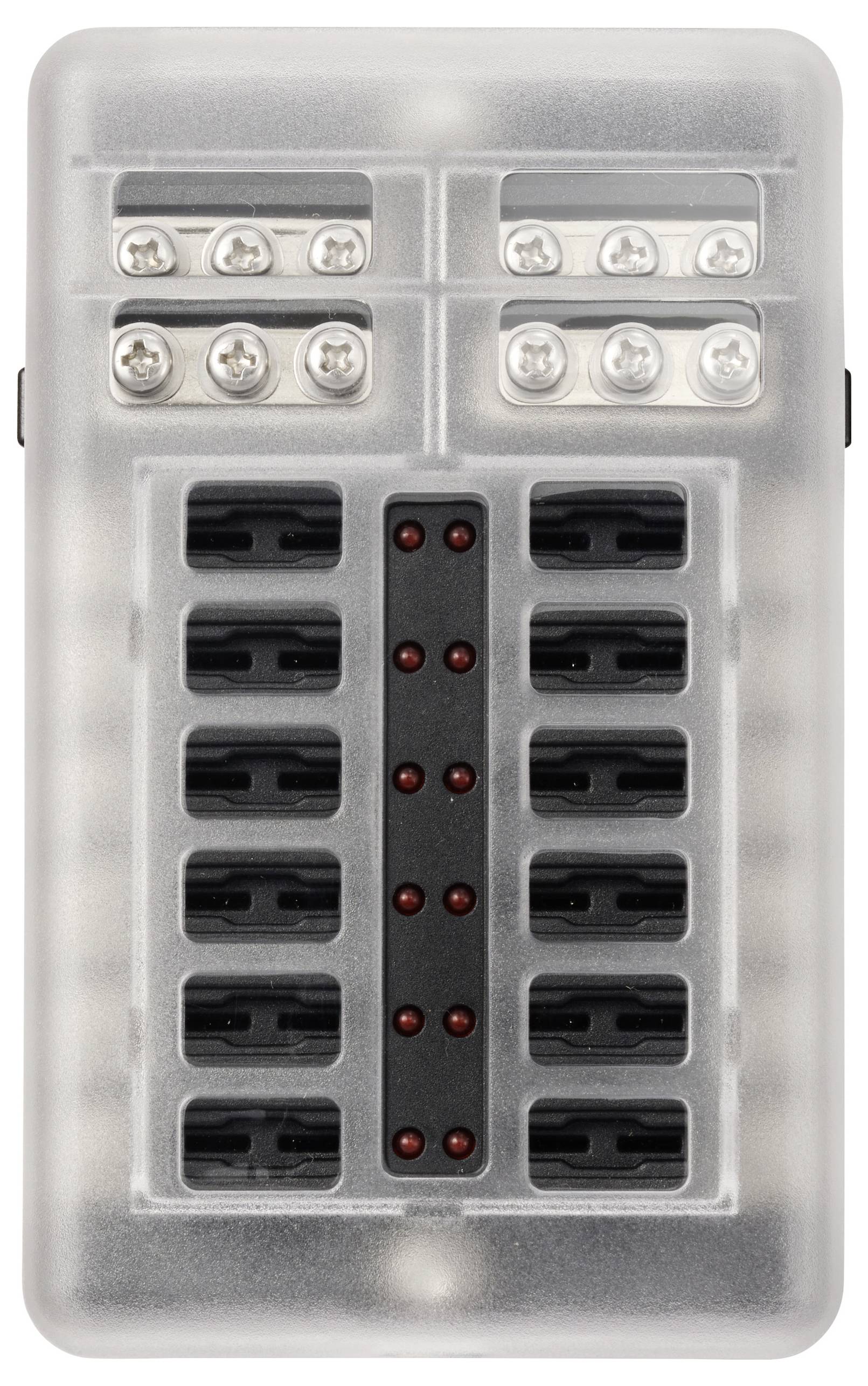 TRU COMPONENTS SICHERUNGS BOX 12-tlg TC-13473380 5 A, 10 A, 15 A, 20A