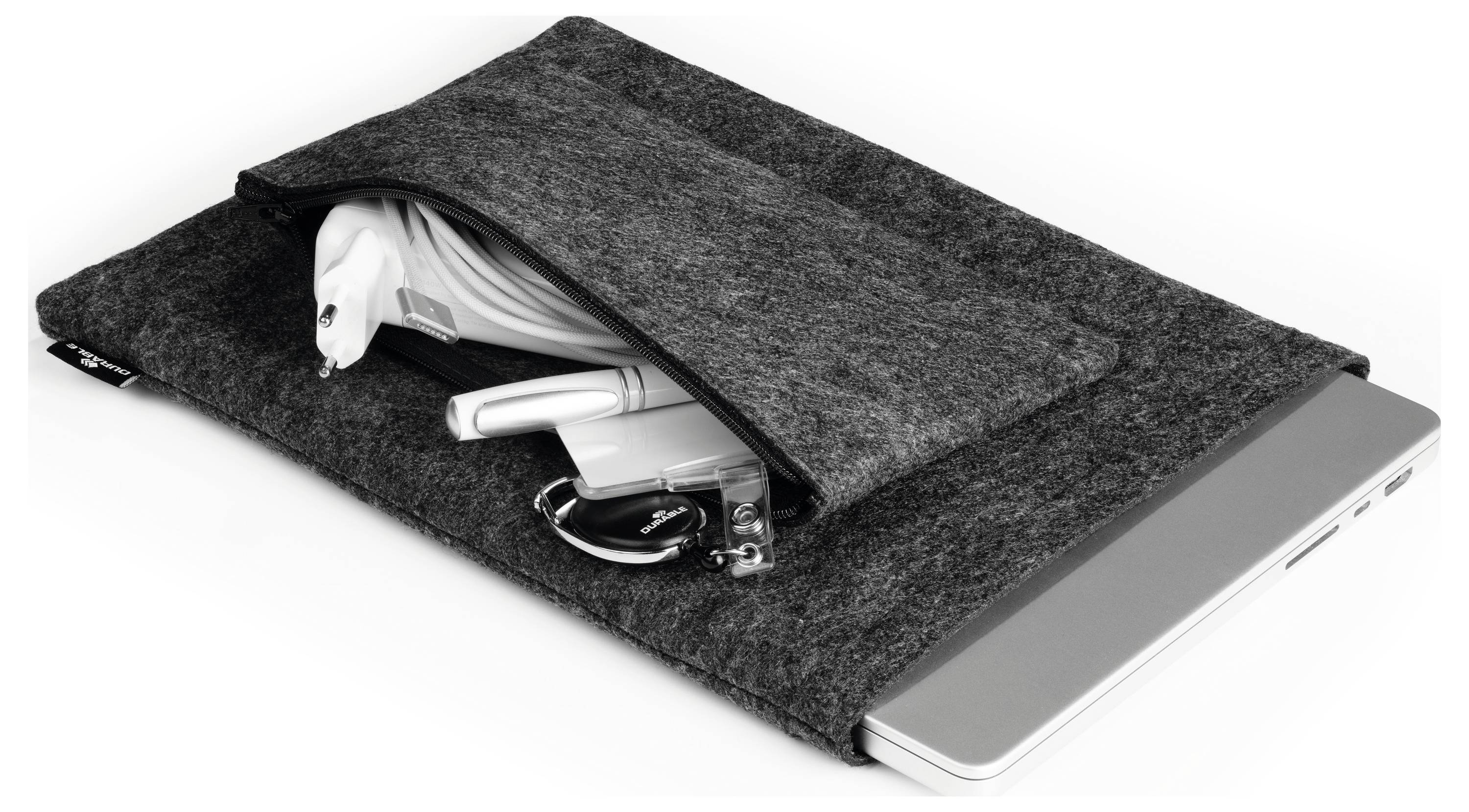 Durable Notebook Hülle MultiBag EFFECT Passend für maximal: 33,0cm (13") Anthrazit, Grau